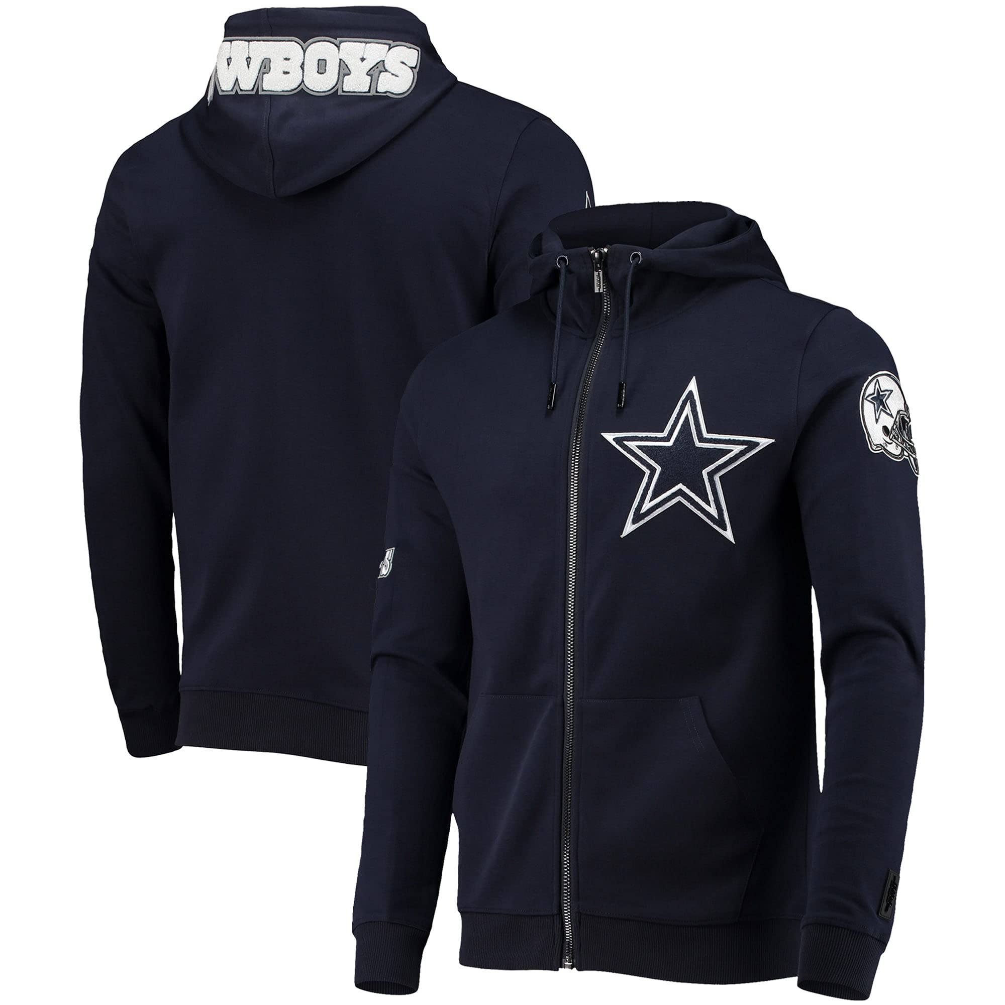 Pro Standard Men's NFL 4-Hit Full-Zip Hoodie - Officially Licensed Football Jacket for Fans - Perfect for Game Day, Tailgating & Casual Wear