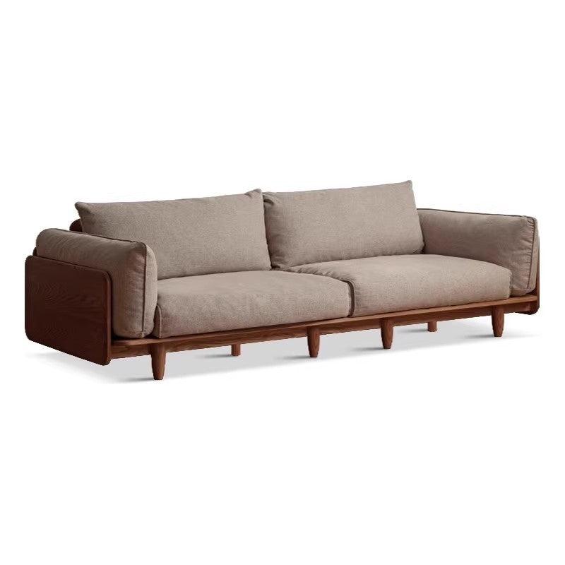 105.5x35.4x31.8 inch / 268x90x81 cm / walnut color / four-seater sofa (imitation cotton and linen colors available)
