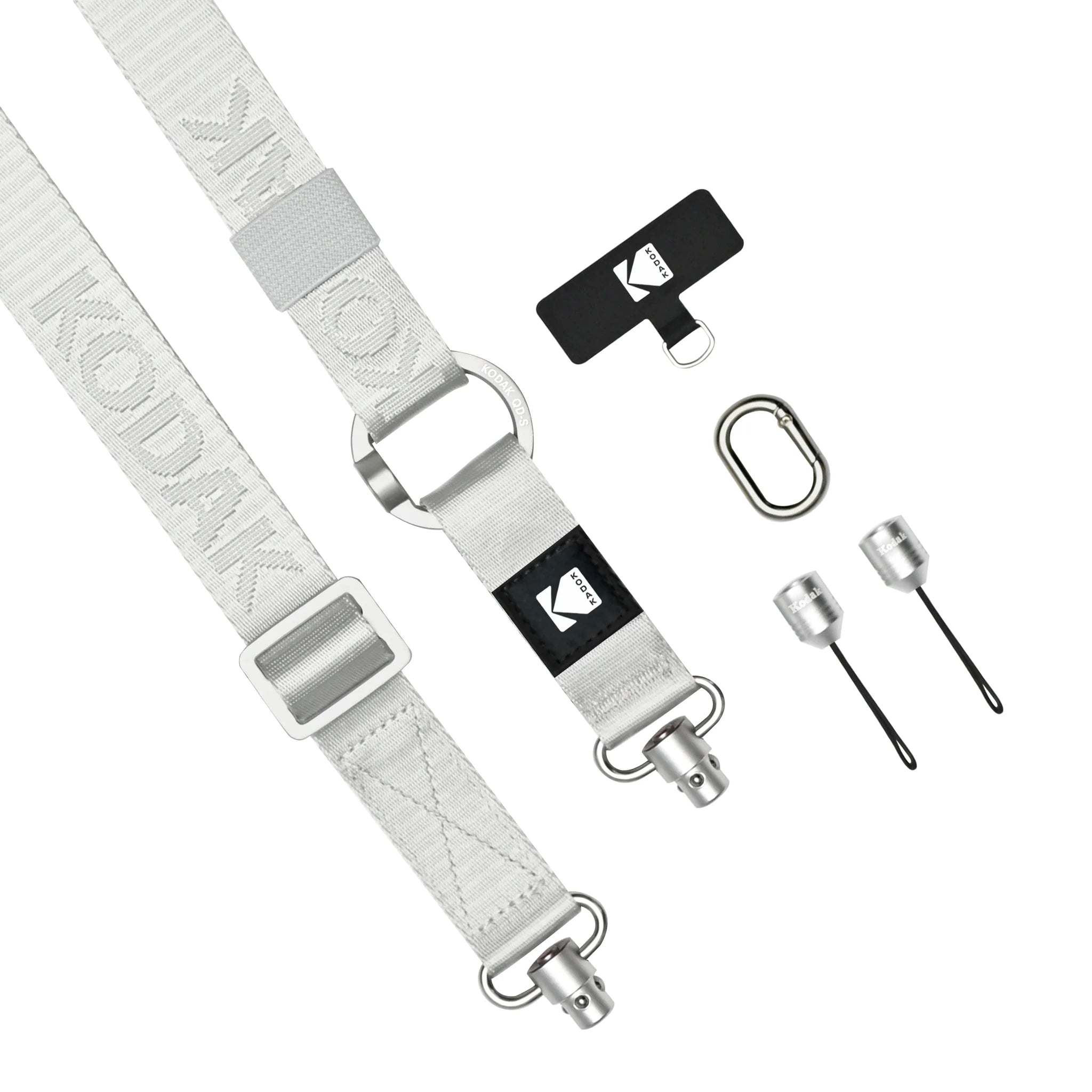 KODAK Multi-Purpose Adjustable Camera Strap (Silver) - Comfortable Neck & Shoulder Support for DSLR, Mirrorless, Binoculars - Perfect for Travel, Hiking, Photography Enthusiasts