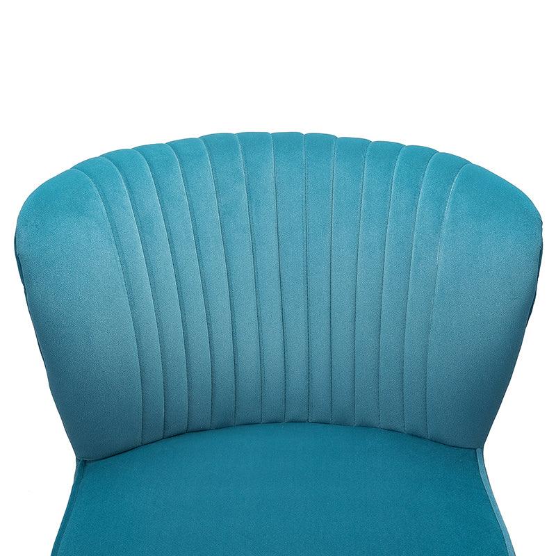 Lola Velvet Side Chair - Modern Upholstered Accent Chair for Living Room, Bedroom & Office - Soft Velvet Fabric with Sturdy Wooden Legs - Perfect for Dining, Lounge & Home Decor