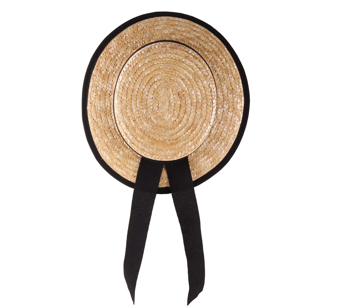 Gondolier Boater Hat - Classic Straw Hat for Men & Women - Perfect for Venetian Costumes, Summer Outfits, and Themed Parties