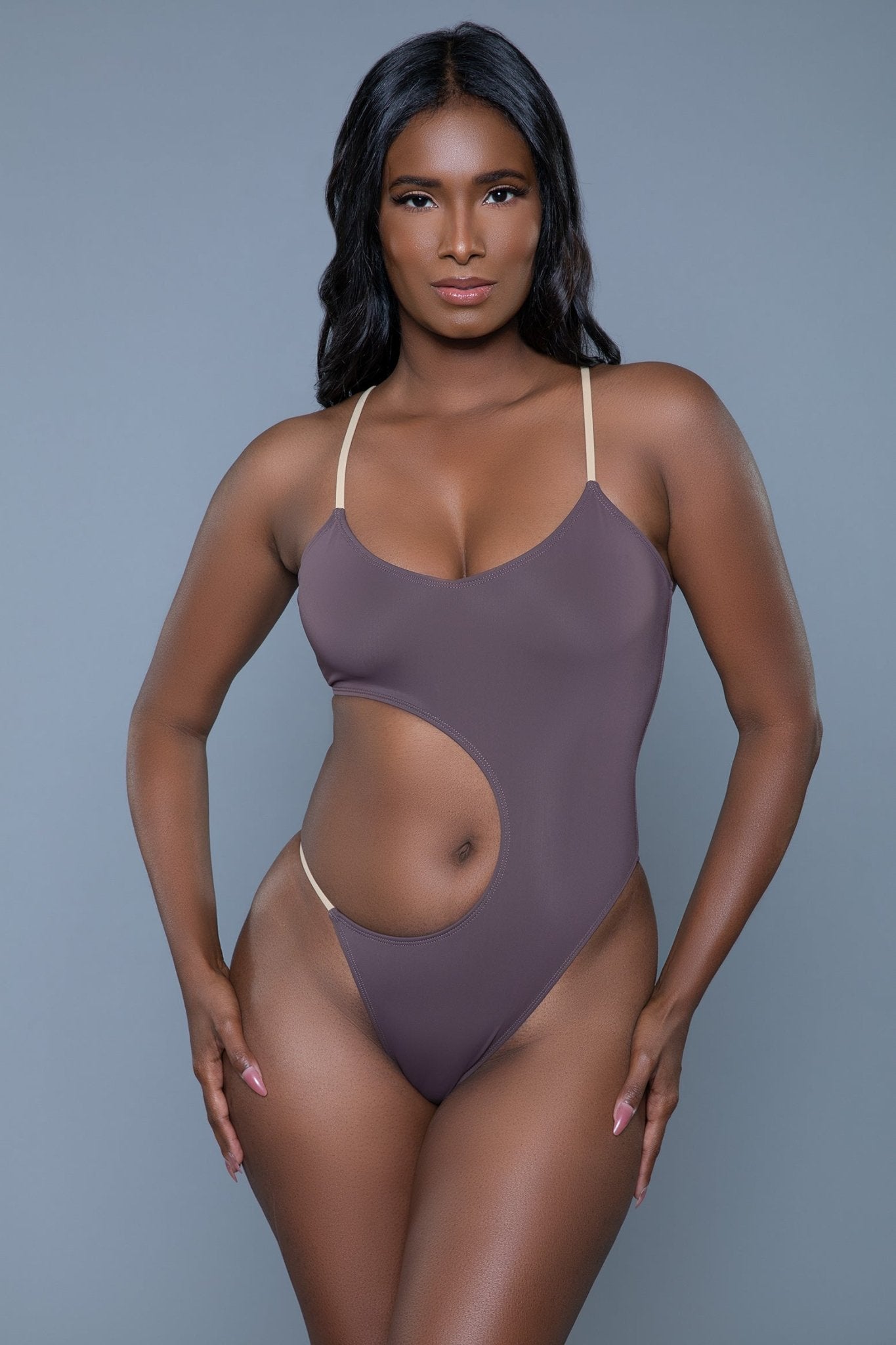 BeWicked Women's Sexy Amelia Swimsuit 2382 - High Waist Bikini Set with Adjustable Straps, Perfect for Beach Vacation & Pool Party