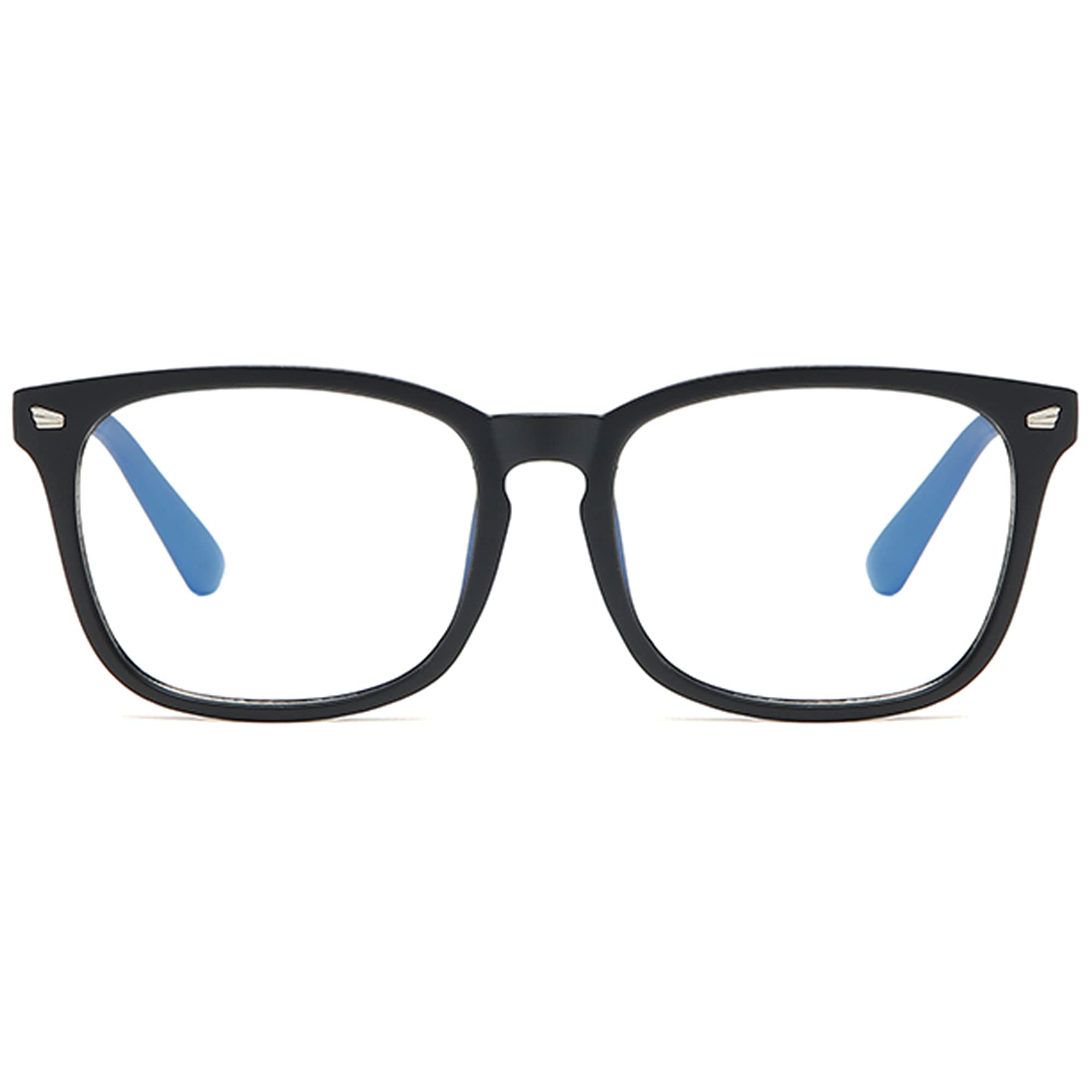 Blue Light Blocking Glasses for Women & Men - Anti Glare Computer Reading Glasses with Square Frame - Reduce Eye Strain for Work, Gaming & Screen Time
