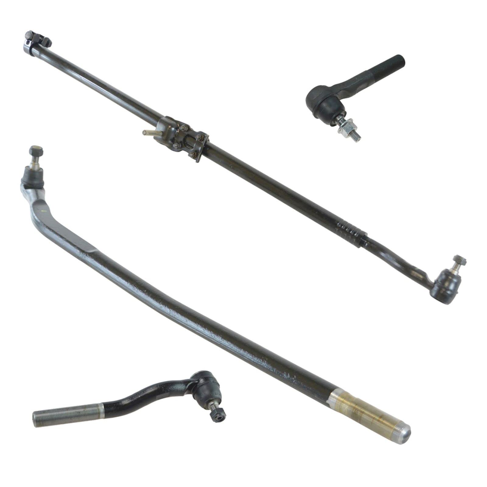 Jeep Wrangler JK Steering Kit (2007-2018) - Front Inner & Outer Tie Rod & Drag Link Replacement for Driver & Passenger Side | Off-Road & Daily Driving Upgrade