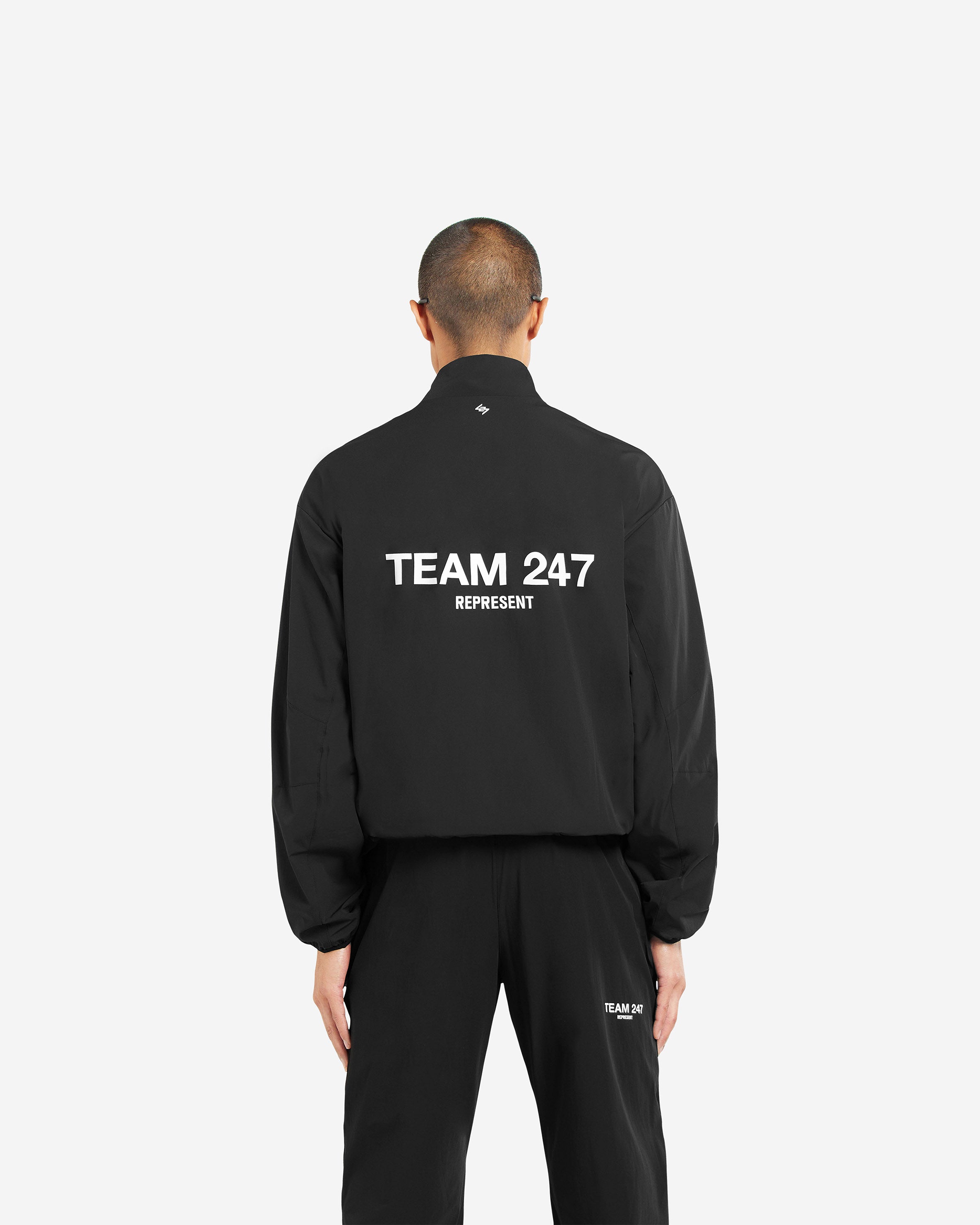 Team 247 Performance Track Jacket for Men & Women - Lightweight Running Hoodie with Zipper Pocket - Black Athletic Jacket for Jogging, Gym & Outdoor Sports