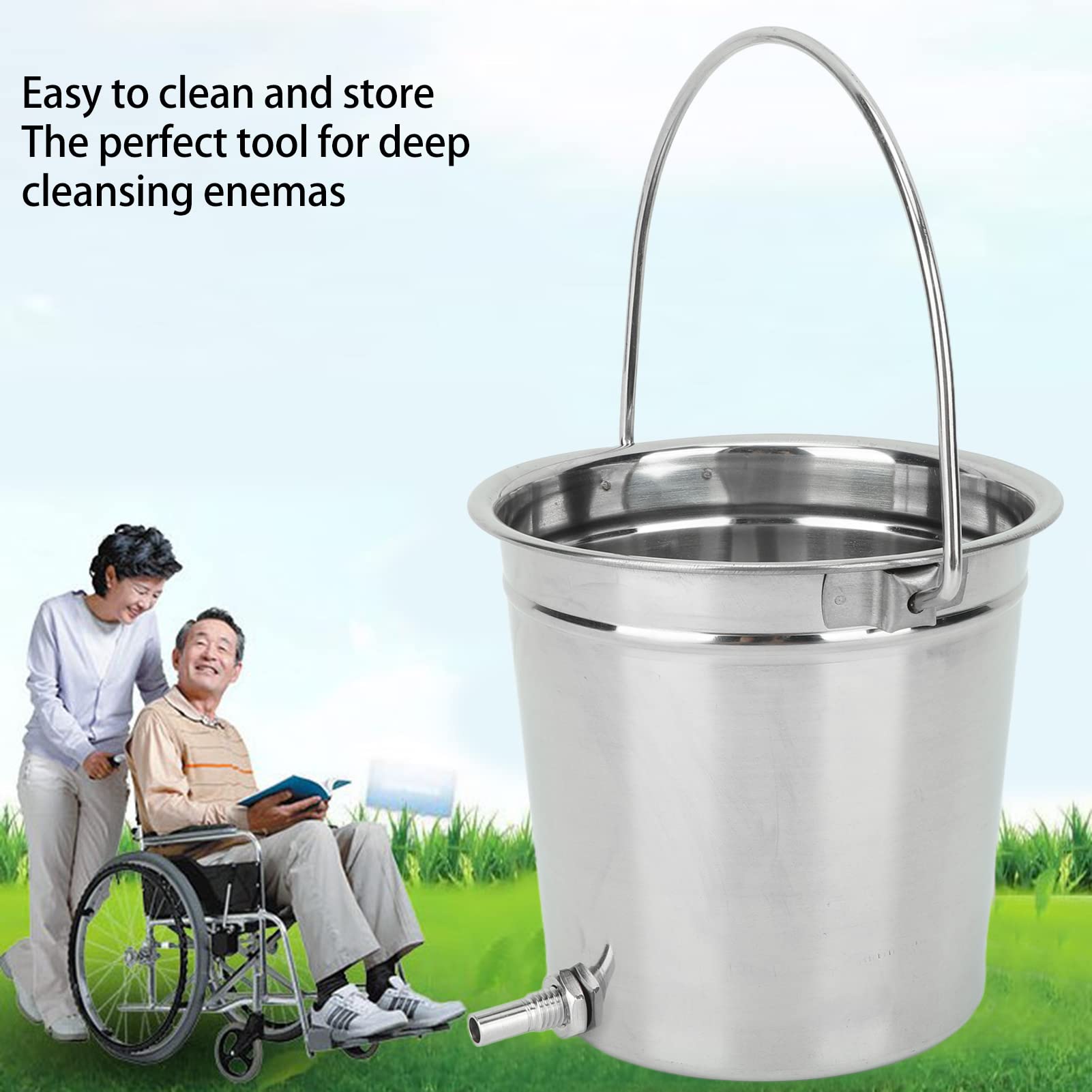 Fdit 1.3L Enema Bucket Kit - Medical Grade Enema Bag with Wash Rinse Tool for Colon Cleansing & Home Use | Essential for Cheese Makers & Household Hygiene
