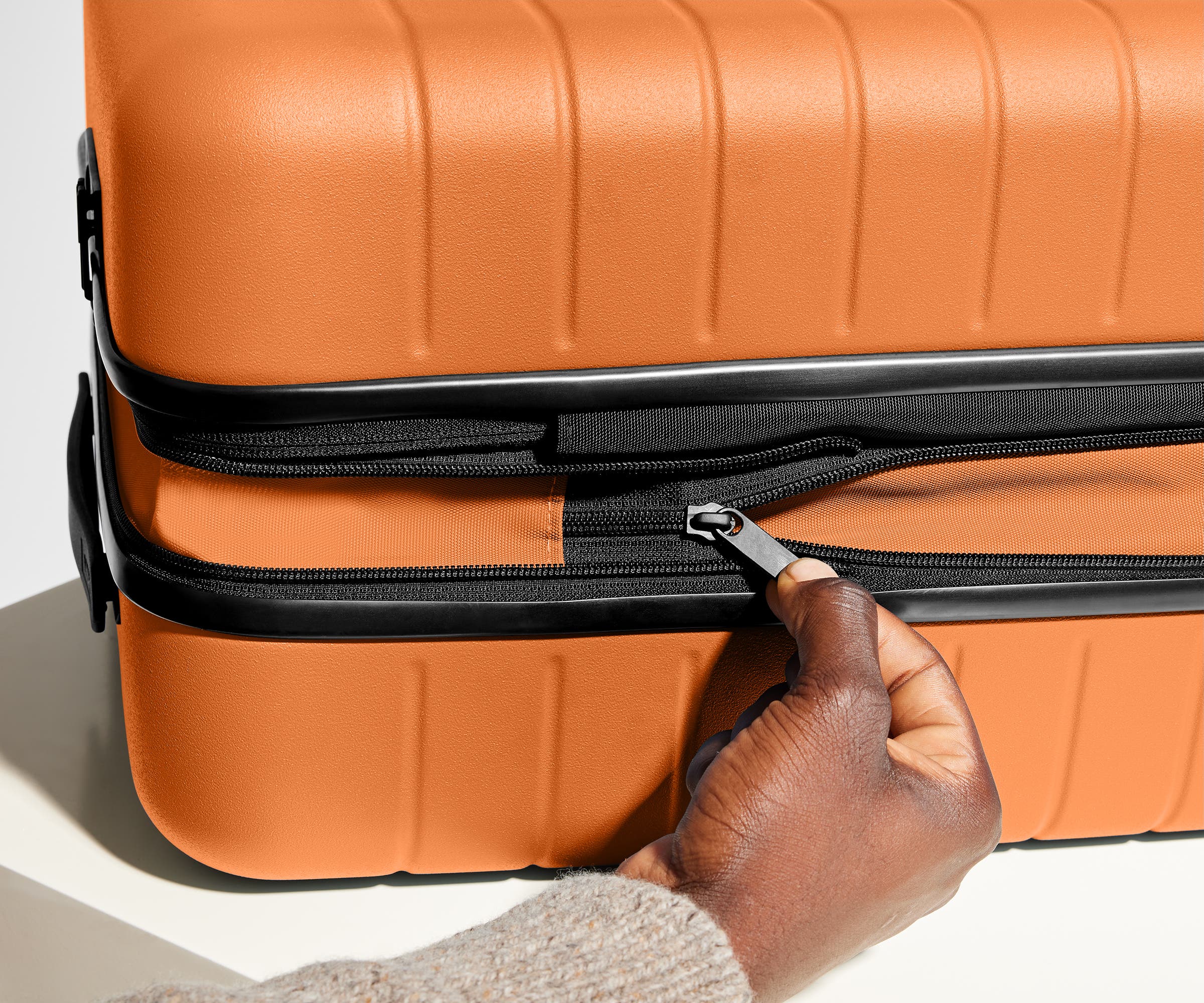 The Carry On Flex in Sorbet Orange - Lightweight Expandable Suitcase for Travel, Business & Weekend Getaways | Perfect for Airplane Cabin & Road Trips