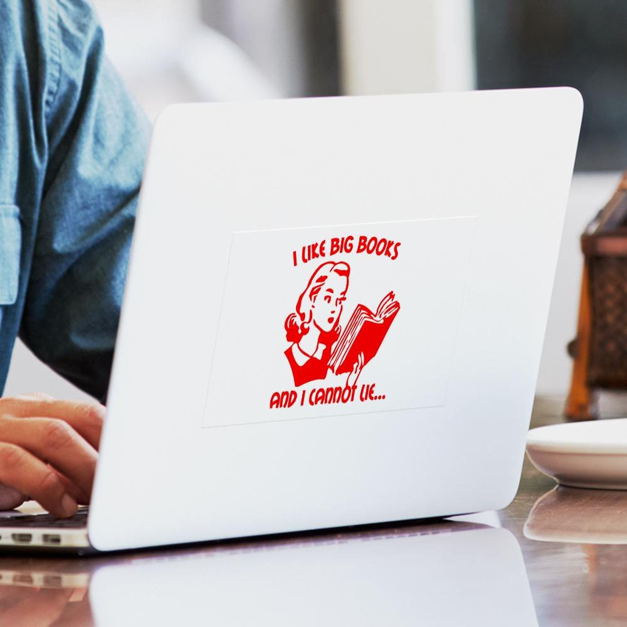 Big Books Rectangle Bumper Sticker - Vinyl Car Decal for Vehicles, Laptops & Windows - Durable, Weatherproof Decoration for Book Lovers & Readers