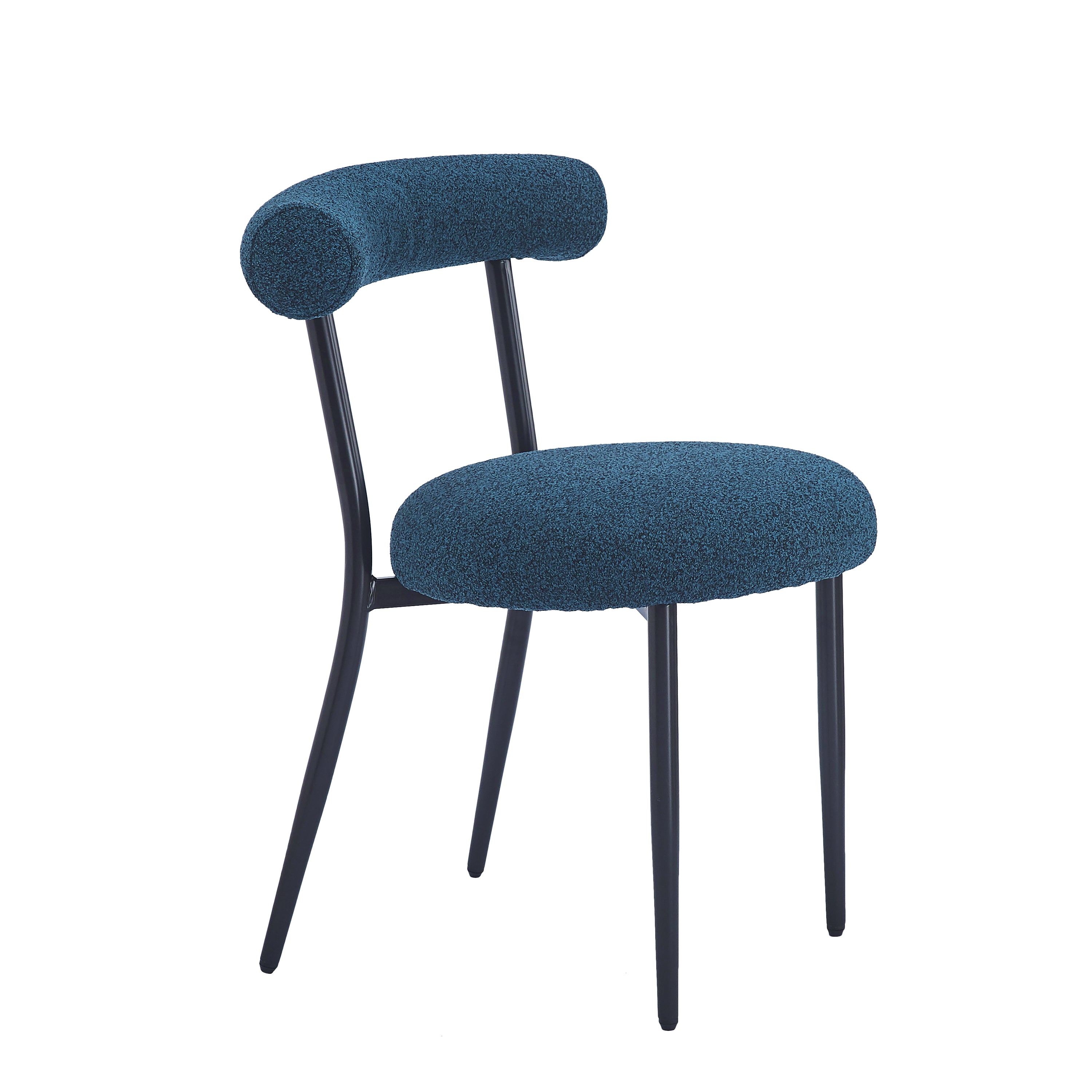 Modern Dining Chairs Set of 2 - Sturdy Wooden Kitchen Chairs with Padded Seats - Comfortable Home Dining Room Furniture for Family Meals & Entertaining Guests