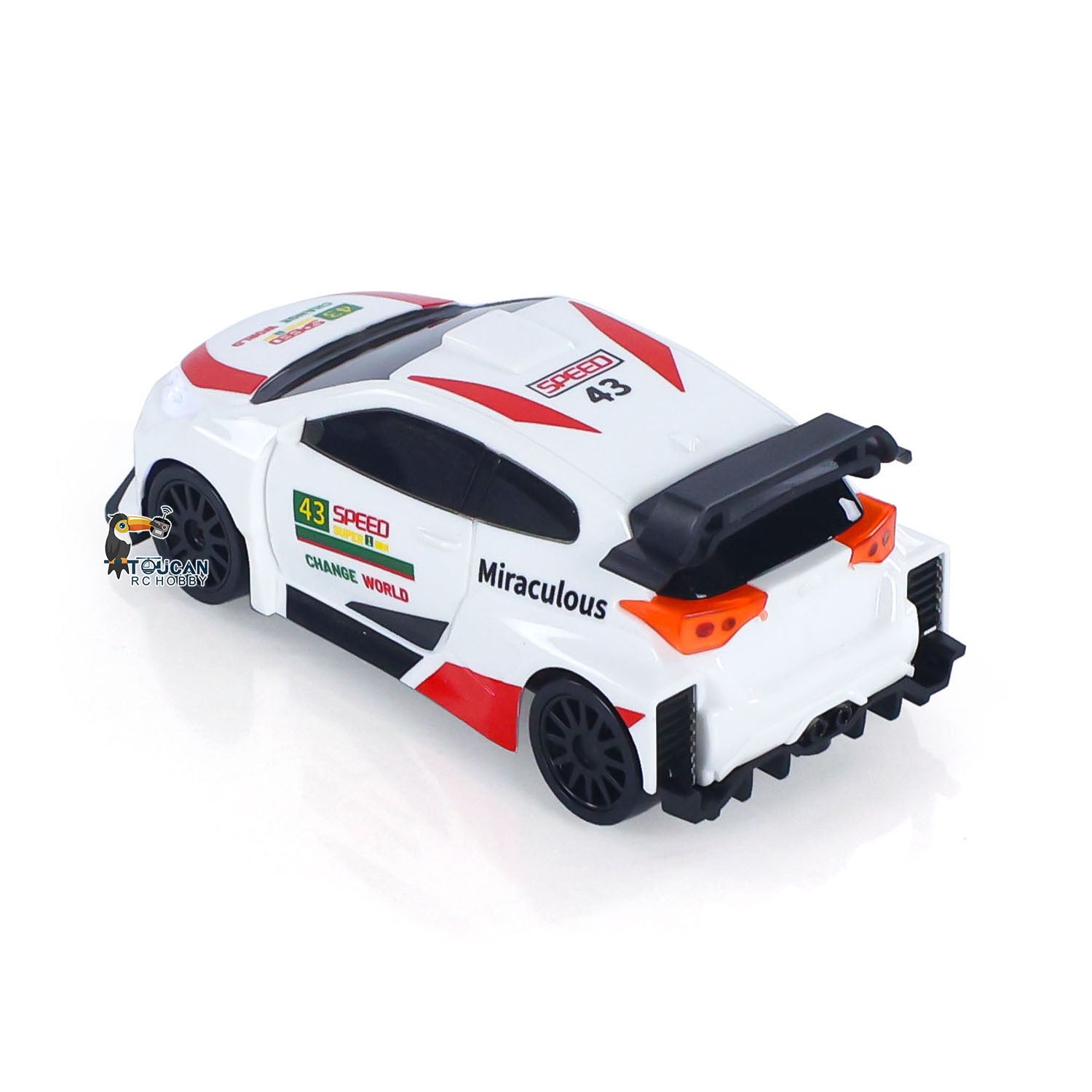 2.4GHz 1/43 RC Drift Car - High Speed 4WD Remote Control Racing Vehicle with Gyroscope & LED Lights - Ready to Run Mini Toy Car for Kids & Adults - Perfect for Indoor Racing, Drift Practice & RC Hobby Fun