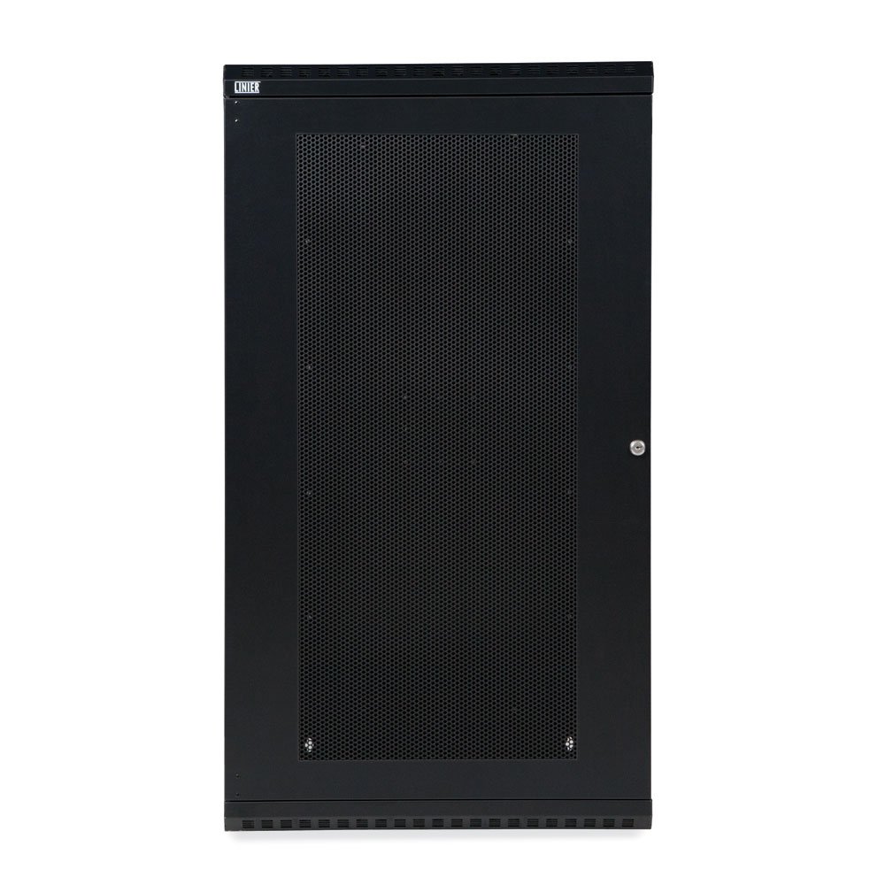 22U Fixed Wall Mount Cabinet with Vented Door for Server Room & Office