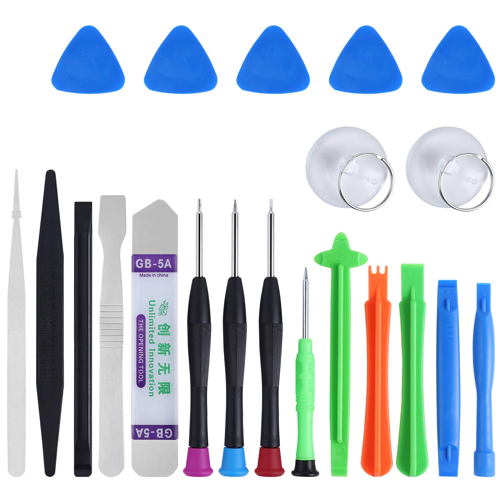 Mengonee 21 in 1 Smartphone Repair Tool Kit - Precision Screwdriver Set for iPhone Samsung Series - Perfect for DIY Phone Screen Replacement & Electronics Repair at Home