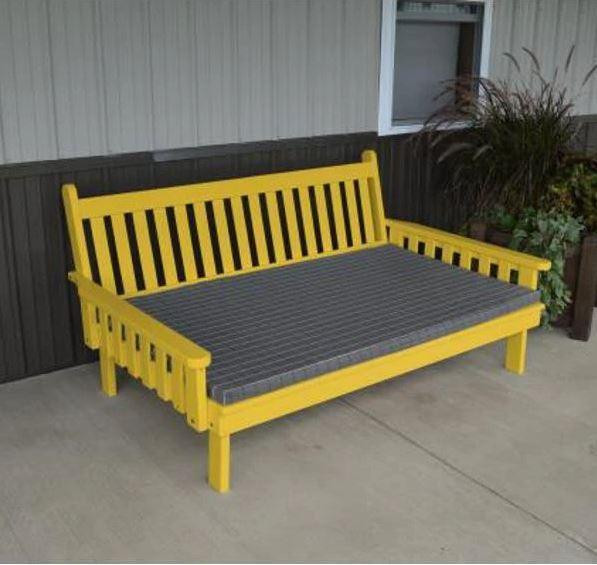 Yellow Pine Traditional English Daybed by A&L Furniture - Rustic Bedroom & Living Room Accent Piece for Cozy Home Decor