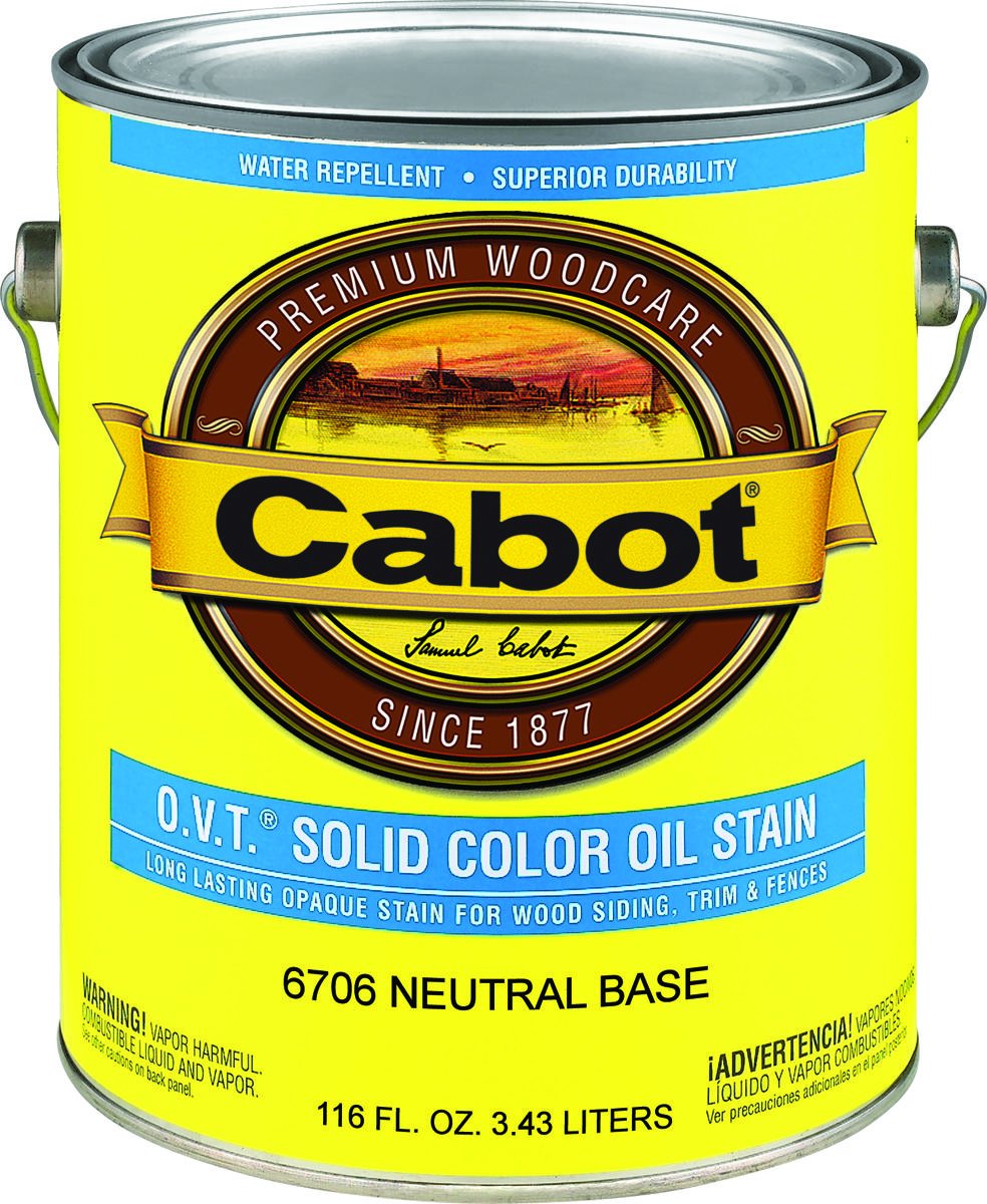 CABOT SAMUEL 6706-07 Gallon Natural Oil-Based Wood Stain - Indoor/Outdoor Furniture, Decks & Fencing Protection