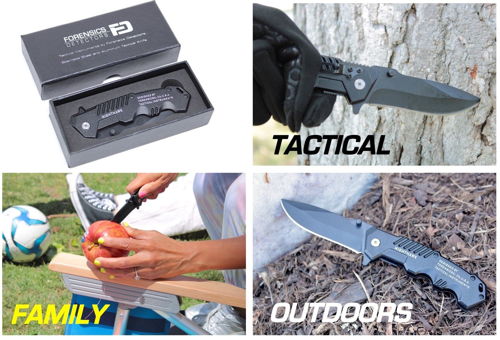 Premium Tactical Knife for Outdoor Survival, Camping & Hunting - High-Quality Stainless Steel Blade with Ergonomic Grip - Perfect for Bushcraft, Hiking & Emergency Preparedness
