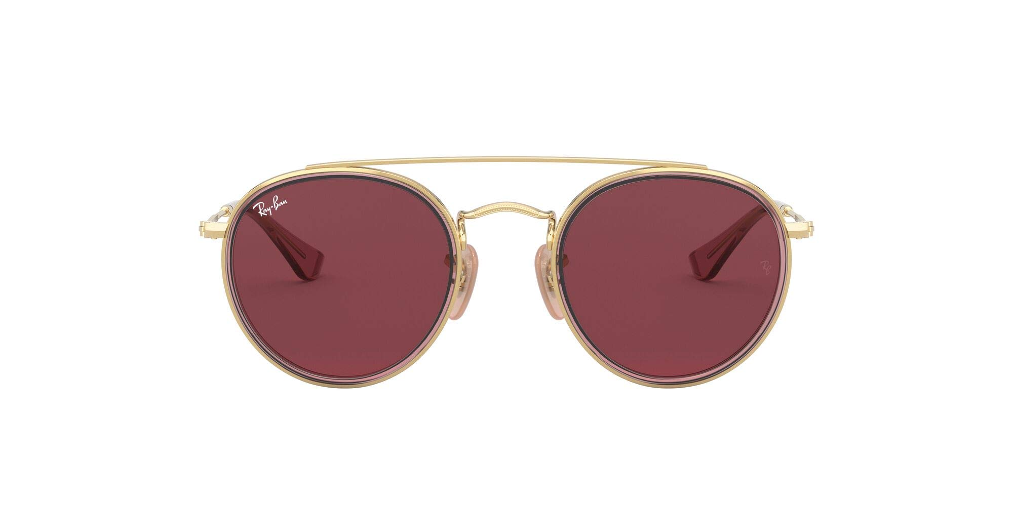 Ray-Ban Kids' RJ9647S Metal Round Sunglasses - UV Protection, Lightweight & Durable for Outdoor Play, Beach, and Sports Activities