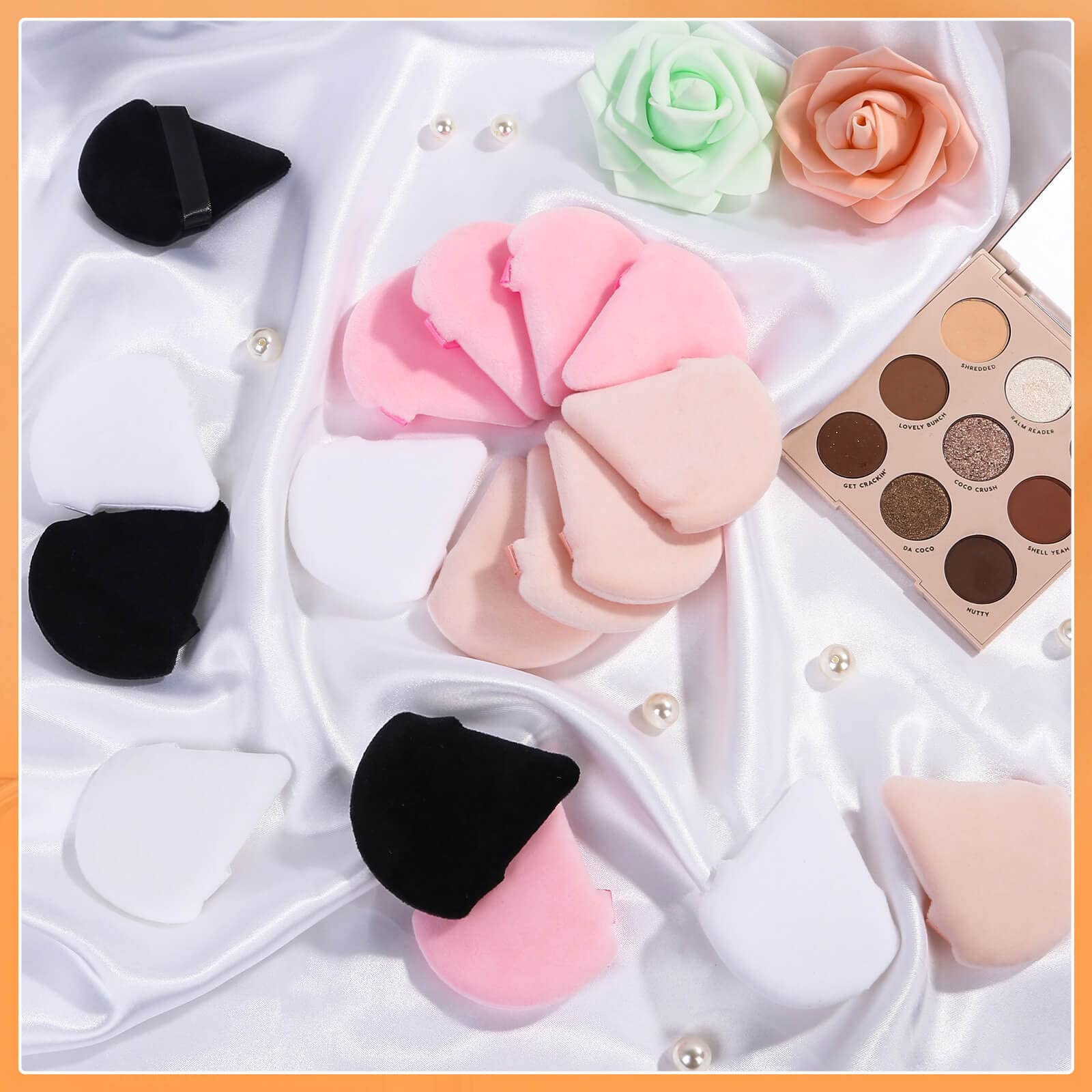 20pcs Triangle Powder Puffs - Premium Makeup Sponge Applicators for Loose & Pressed Setting Powder | Soft Face & Eye Cosmetic Puffs | Perfect for Professional Makeup Artists & Daily Beauty Routine