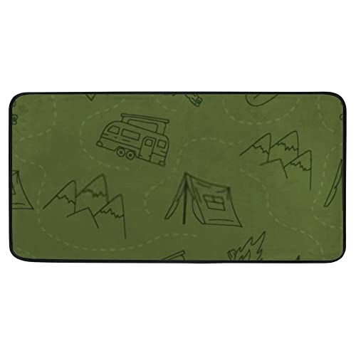 Vintage Hand Drawn Pattern Green