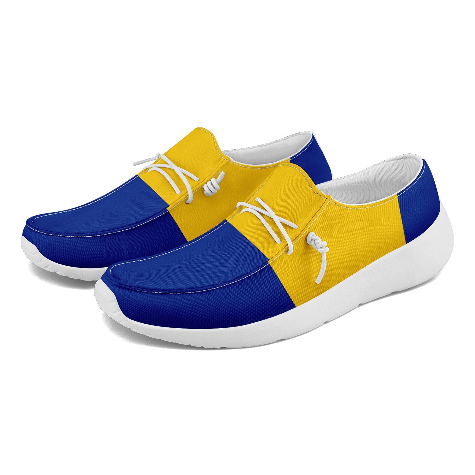 Custom Los Angeles Blue & Yellow Personalized Sneakers - FN018 D020278 - Size 15 - Unique Custom Online Design for Streetwear & Casual Fashion