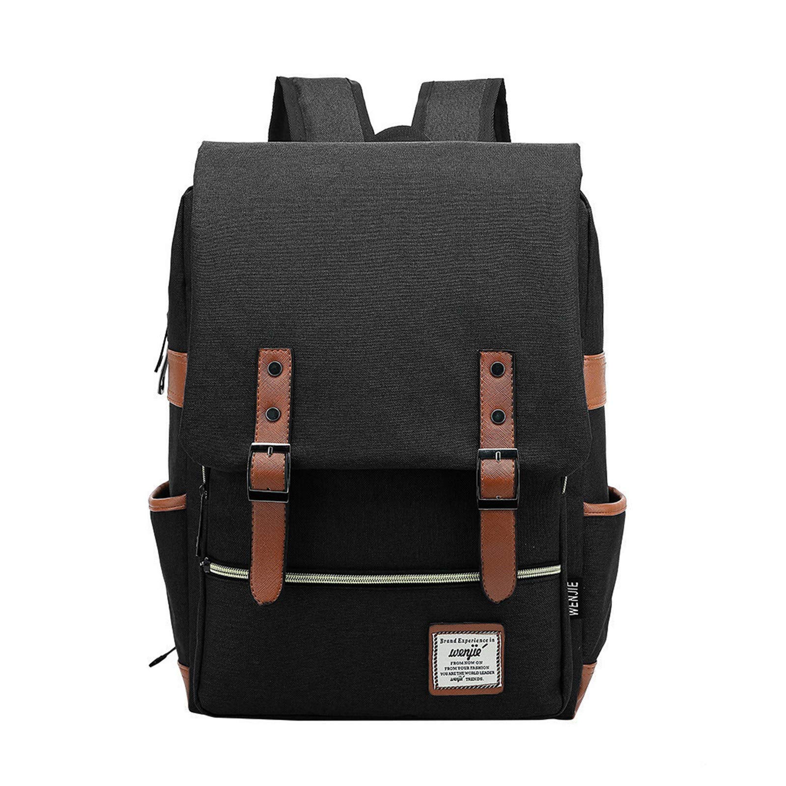 Vintage Canvas Travel Backpack for Men & Women - Durable 14