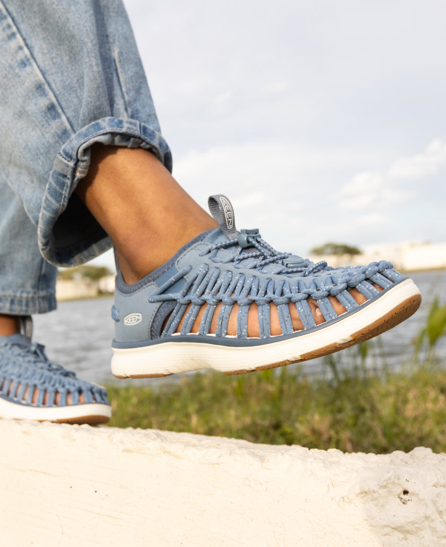 UNEEK O3 Women's Sneaker Sandals - Lightweight Comfortable Walking Shoes for Women | Birch/Star White | Perfect for Hiking, Travel & Everyday Wear
