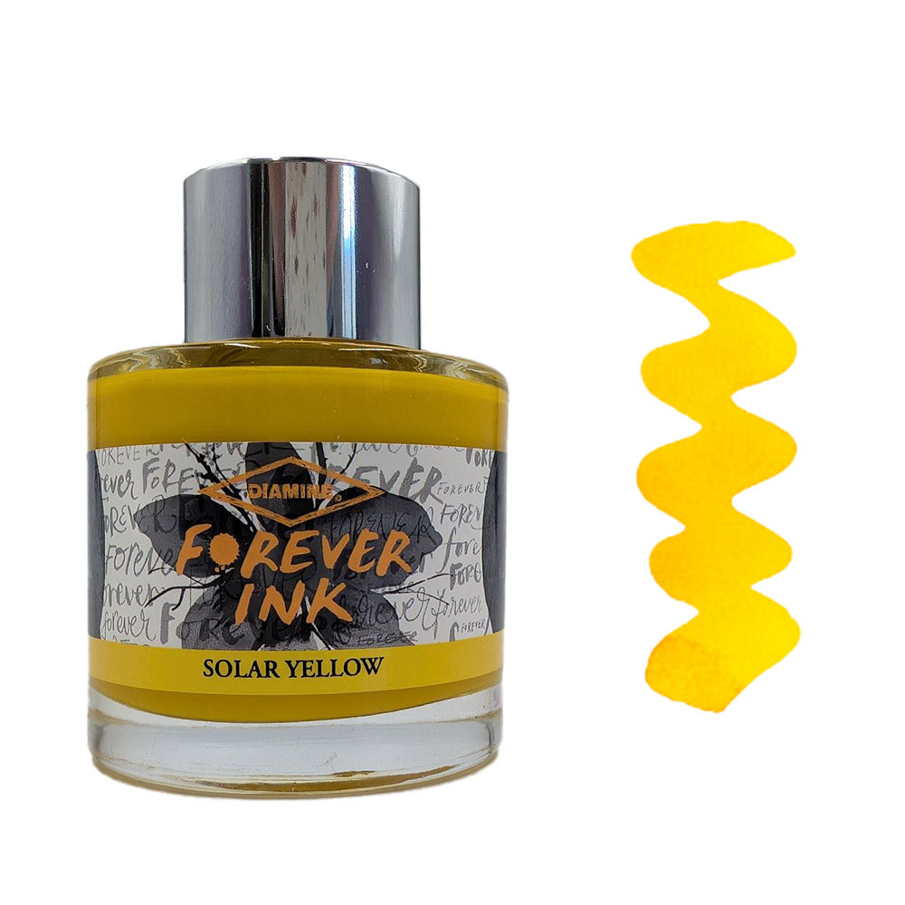 Diamine Forever Ink - Permanent Pigment Fountain Pen Ink, 50ml Bottle - Ideal for Calligraphy, Journaling & Professional Writing