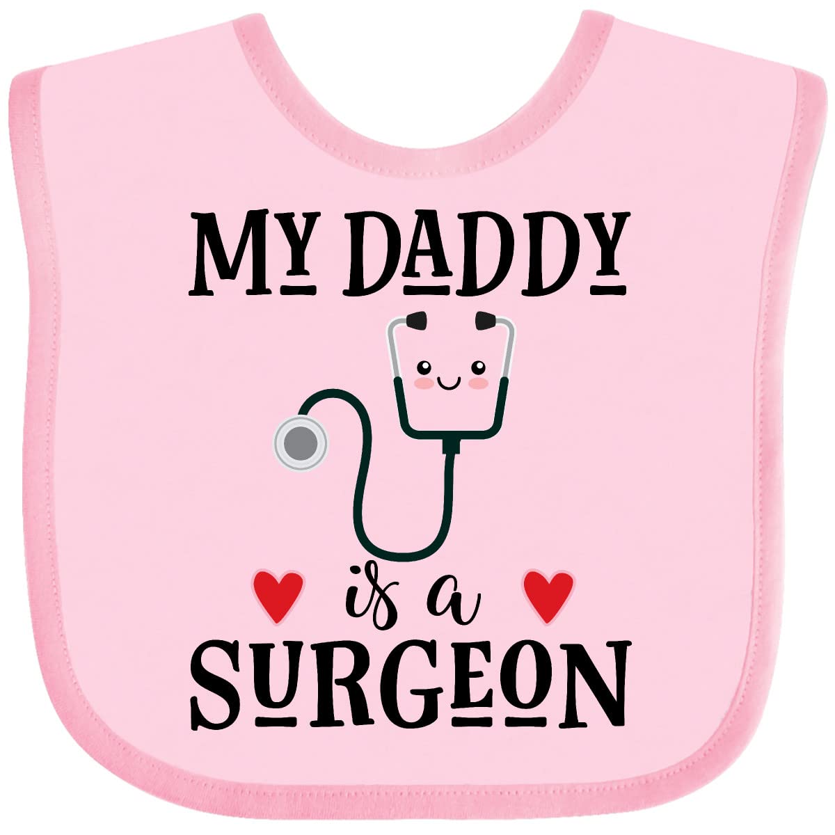 Inktastic Surgeon Daddy Doctor Baby Clothes & Bib - Adorable Medical-Themed Outfit for Infants & Toddlers - Perfect for Doctor Visits, Halloween Costumes & Playtime Dress-Up