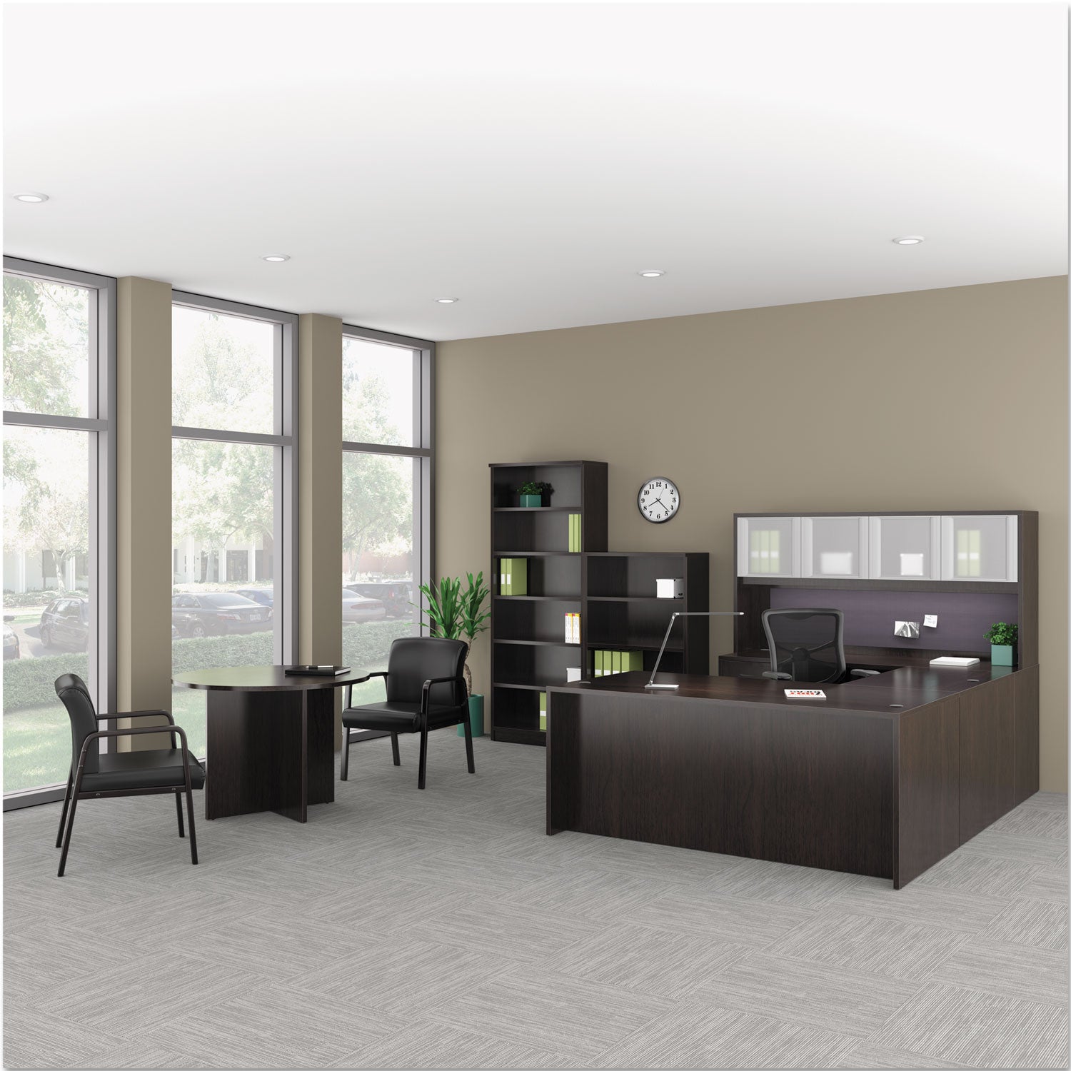 Alera Valencia Series Bow Front Desk Shell - 71