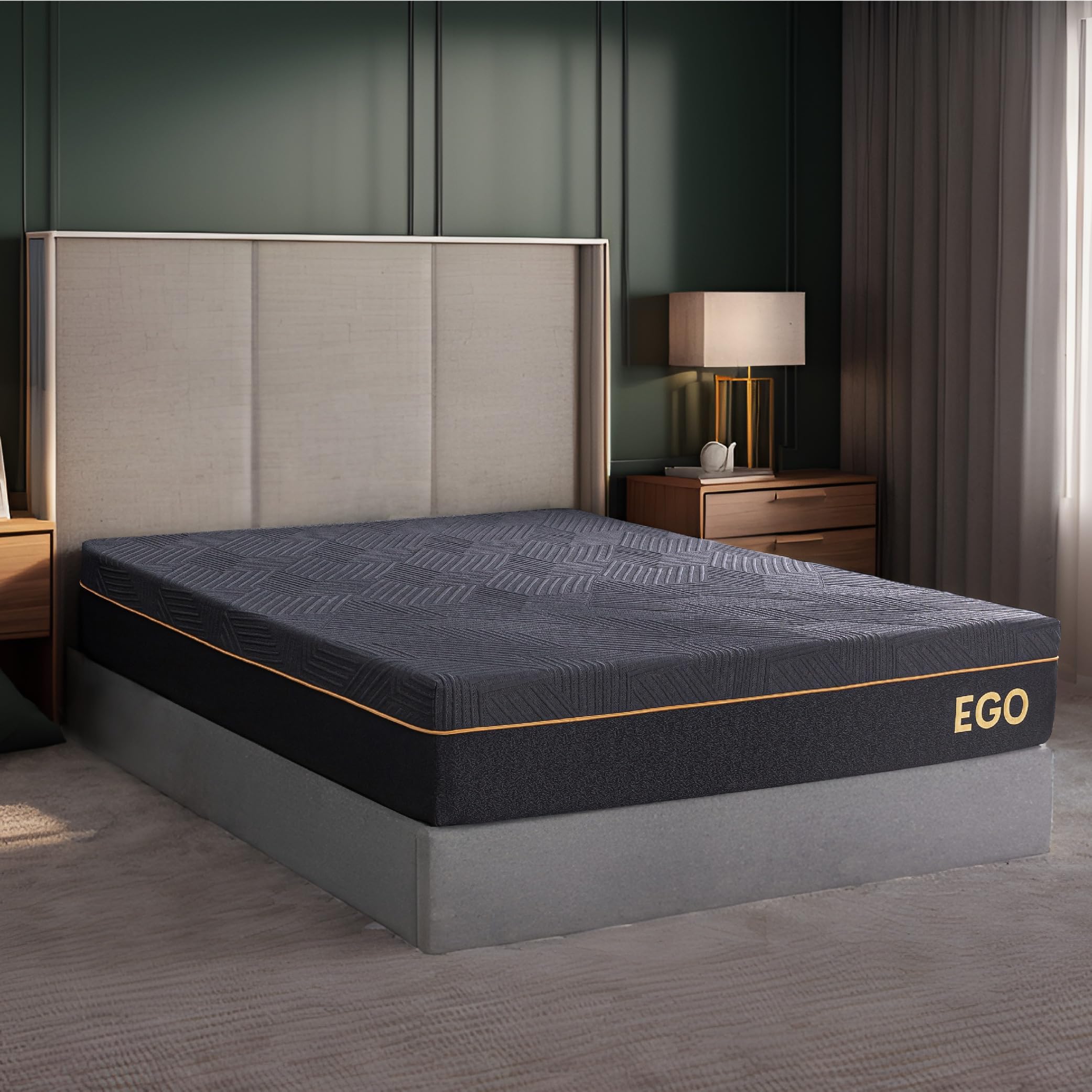 EGOHOME 12 Inch Twin Memory Foam Mattress with Cooling Copper Gel - CertiPUR-US Certified, Fiberglass Free Medium Firm Mattress for Back Pain Relief & Pressure Point Support - Perfect for Guest Rooms, Dorms & Small Spaces