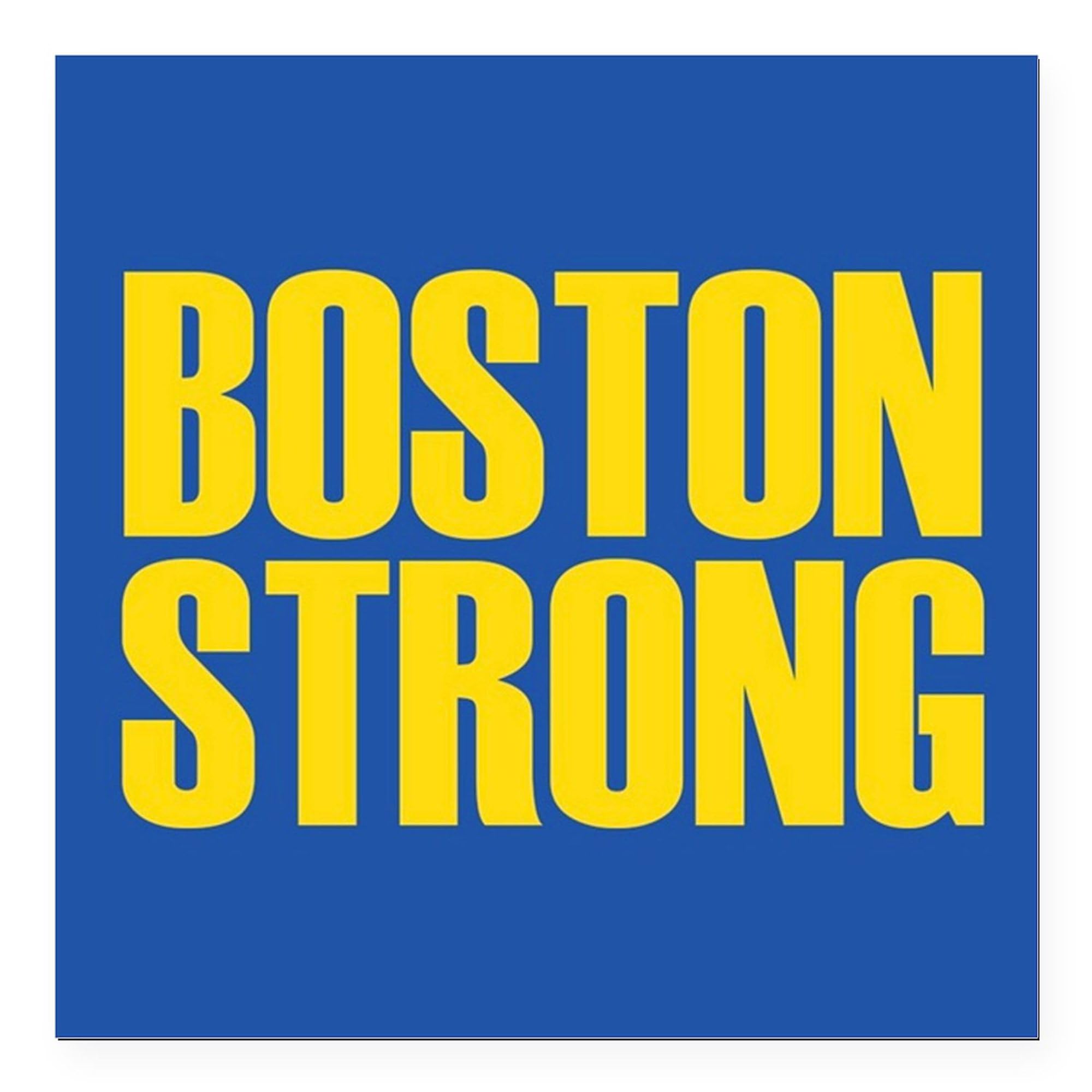 Boston Strong Mug Square Car Magnet 3X3 - Magnetic Bumper Display for Cars & Vehicles - Show Support for Boston - Perfect for Coffee Lovers, Commuters & Sports Fans