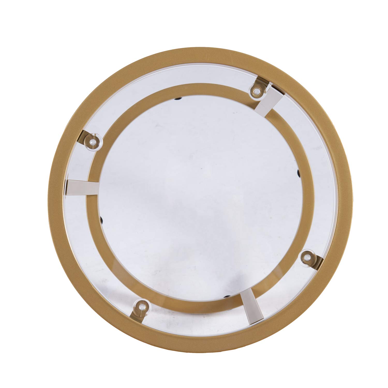 SEI Furniture Evelyn Glam Nesting Side Table 2-Piece Set in Gold - Modern Accent Tables for Living Room, Bedroom & Office Decor