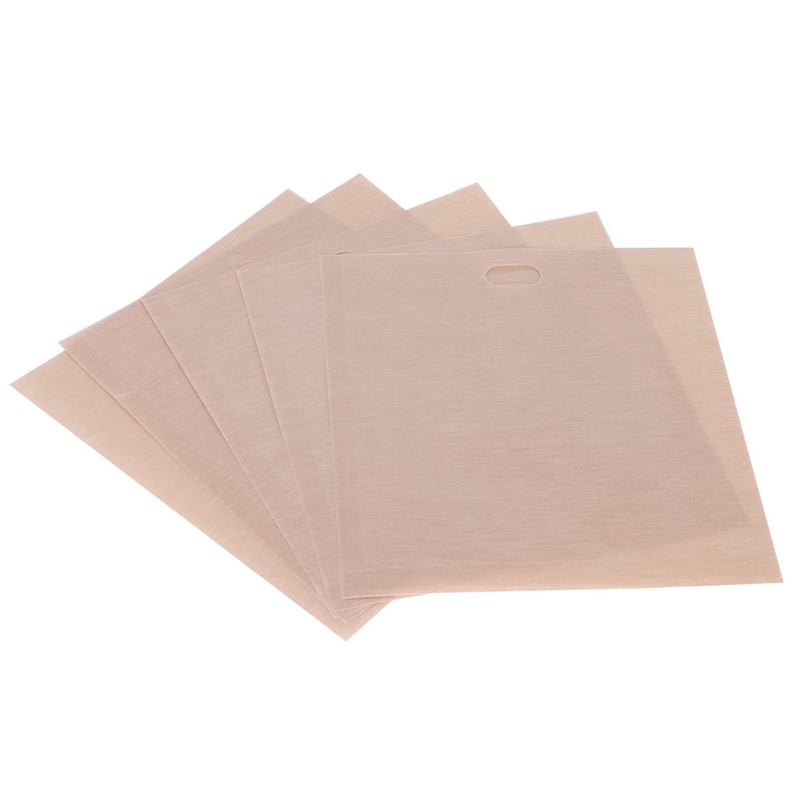 5-Pack Reusable Non-Stick Toaster Bags for Grilled Cheese, Sandwiches & Panini - Microwave & Toaster Safe Toast Pouch (16x18cm) - Perfect for Chicken Nuggets, Garlic Bread & Quick Breakfasts