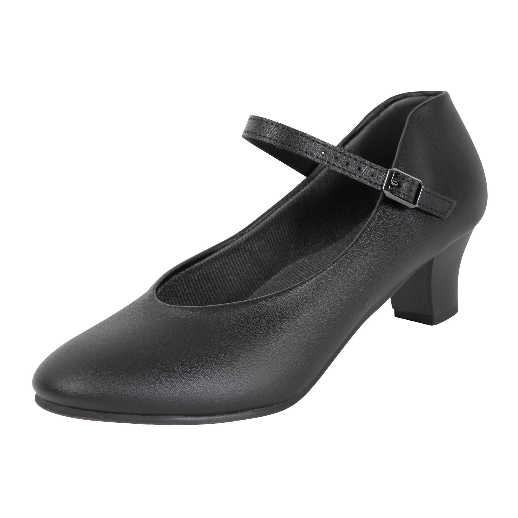 Dynadans Women's Latin Dance Shoes with Ankle Strap - 1.5 Inch Heel for Salsa, Bachata, Tango - Comfortable Ballroom Dance Shoes for Women - Perfect for Dance Practice, Performances & Social Dancing