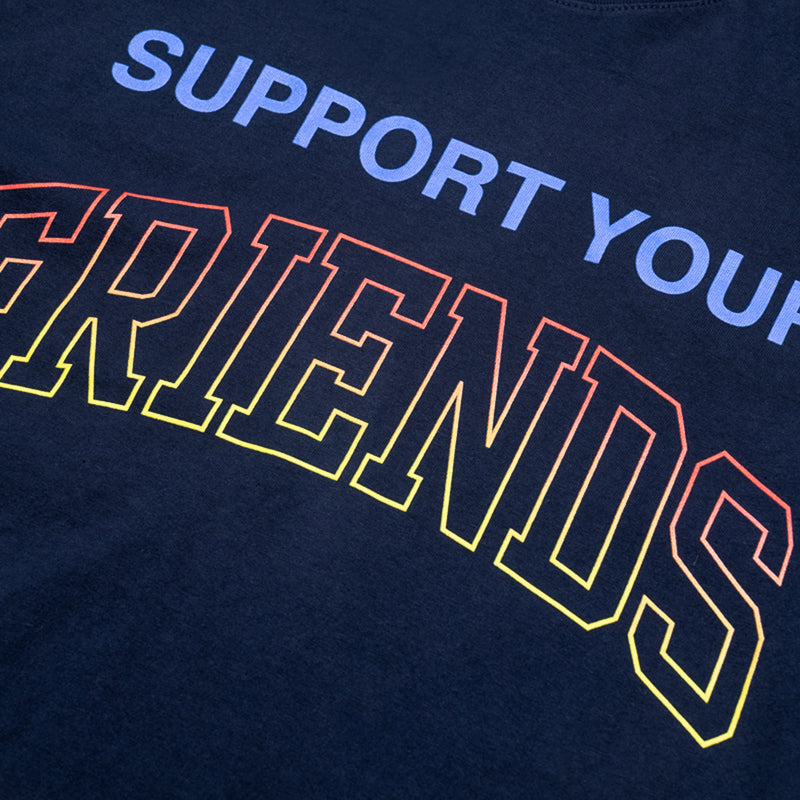 Kids of Immigrants Support Your Friends T-Shirt - Navy Blue Cotton Tee for Everyday Wear & Social Justice Support
