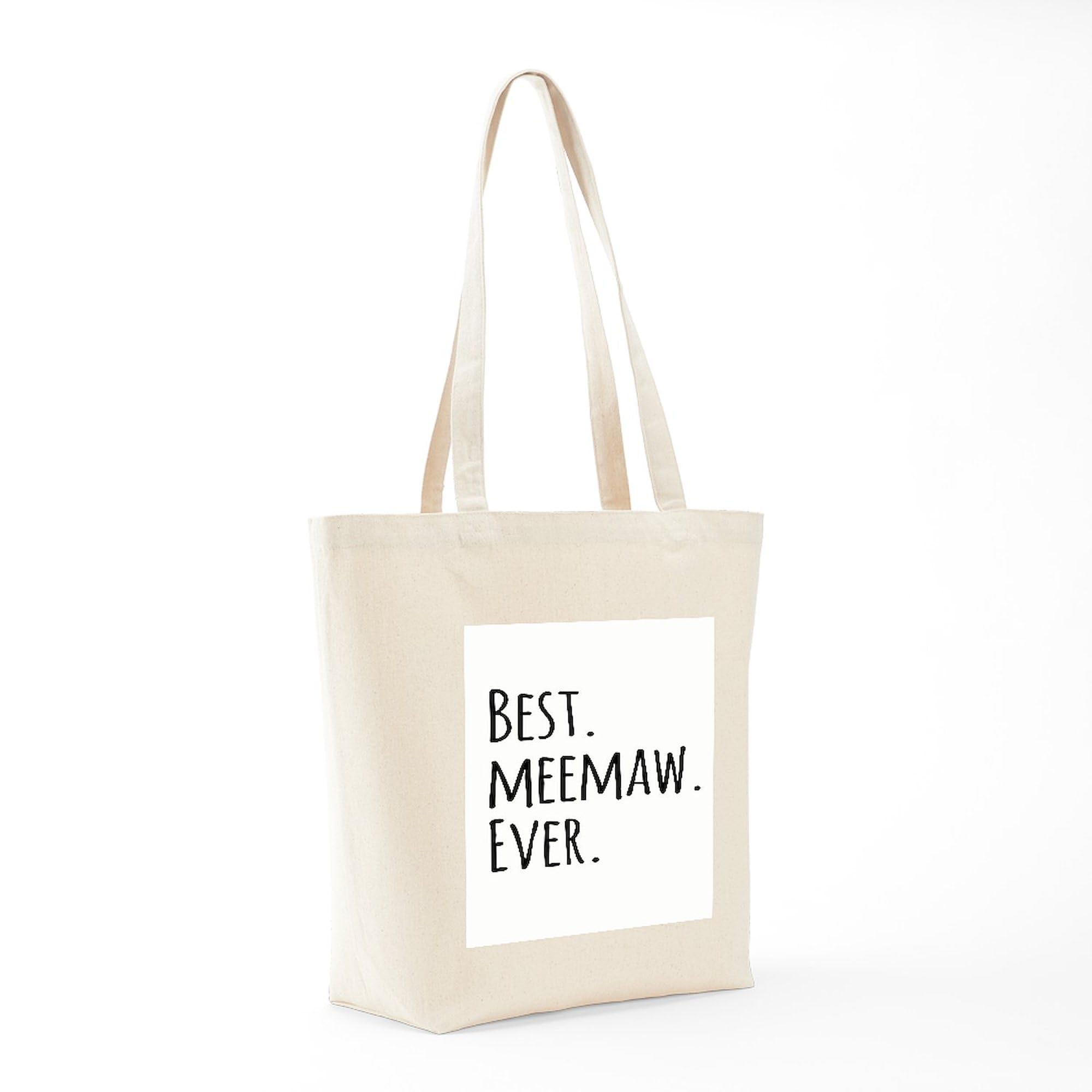 Best Meemaw Ever Tote Bag - Natural Canvas Reusable Shopping Bag for Groceries, Beach & Everyday Use | CafePress