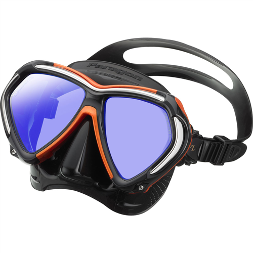 Tusa Paragon Scuba Diving Mask - Premium Snorkeling & Freediving Gear for Adults - Crystal Clear Panoramic View - Comfortable Silicone Skirt - Perfect for Ocean Adventures, Pool Training & Underwater Photography