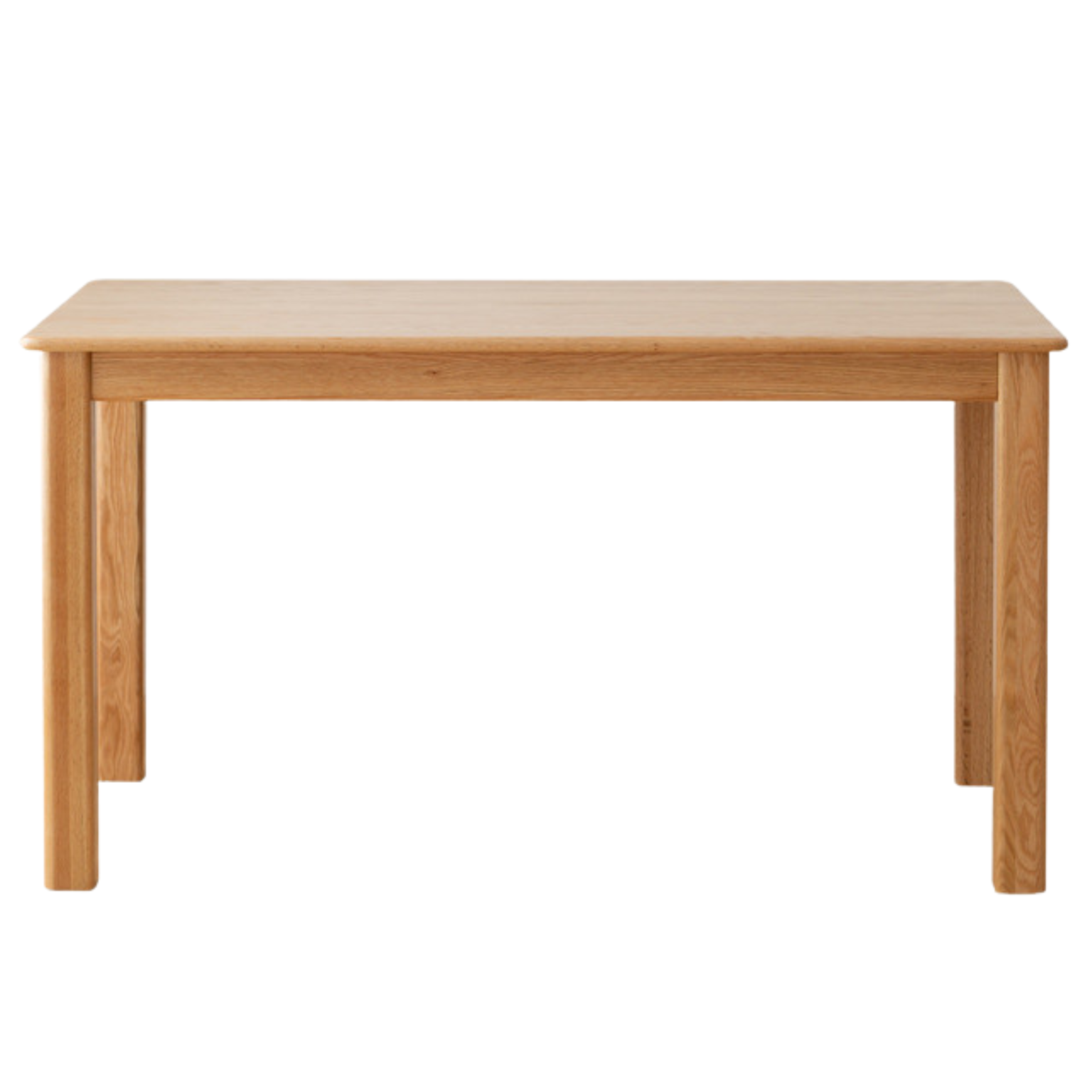 Solid Oak Wood Modern Dining Table - 6 Seater Rustic Farmhouse Style for Kitchen & Dining Room - Perfect for Family Gatherings & Dinner Parties