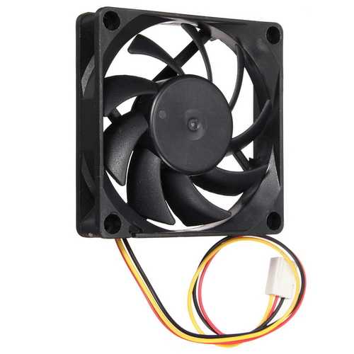 12V Silent 7cm CPU Case Cooling Fan for Desktop Computer - Perfect for Gaming PCs, Workstations & Home Office Setups