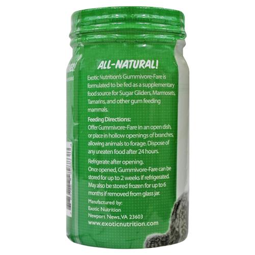Premium Sugar Glider Food - Gummivore Fare Natural Diet for Optimal Health | Perfect for Pet Marsupials, Small Animals & Exotic Pets | Ideal for Daily Feeding & Nutritional Support