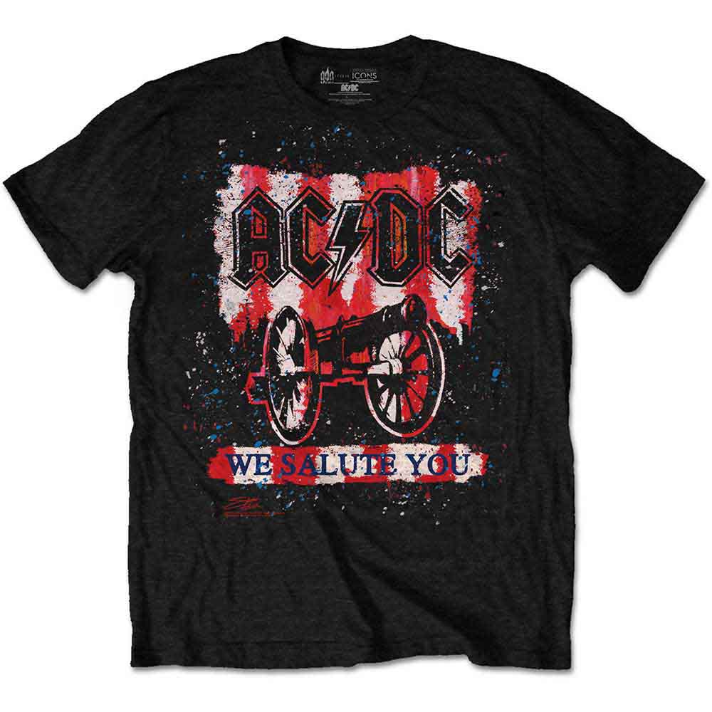 AC/DC Rock Band T-Shirt - We Salute You Bold Graphic Tee | Vintage Music Merchandise for Concerts & Casual Wear