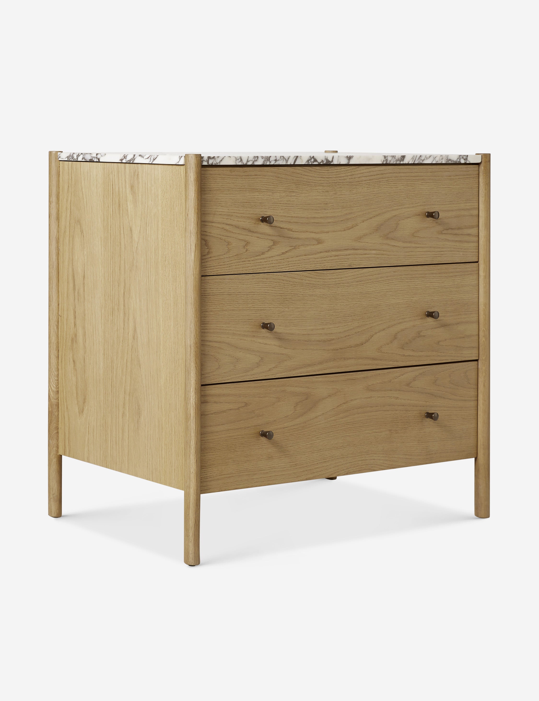 Philana 3 Drawer Dresser - White Wooden Chest of Drawers for Bedroom Storage & Organization | Perfect for Clothes, Accessories & Home Decor
