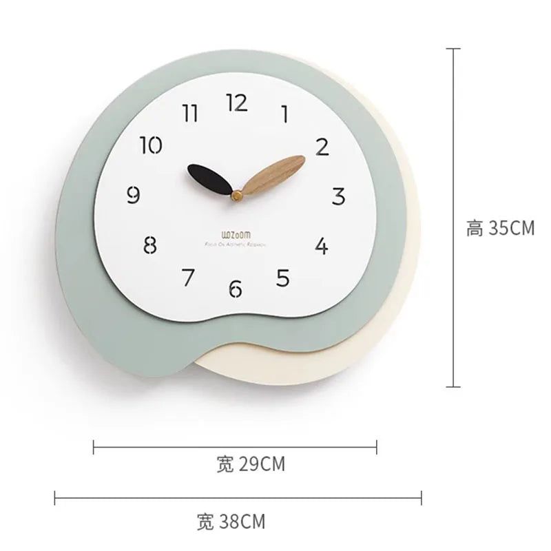 Simplicity Silent Pared Wall Clock - Modern Minimalist Home Decor for Living Room, Bedroom & Office | Battery Operated, No Ticking Noise