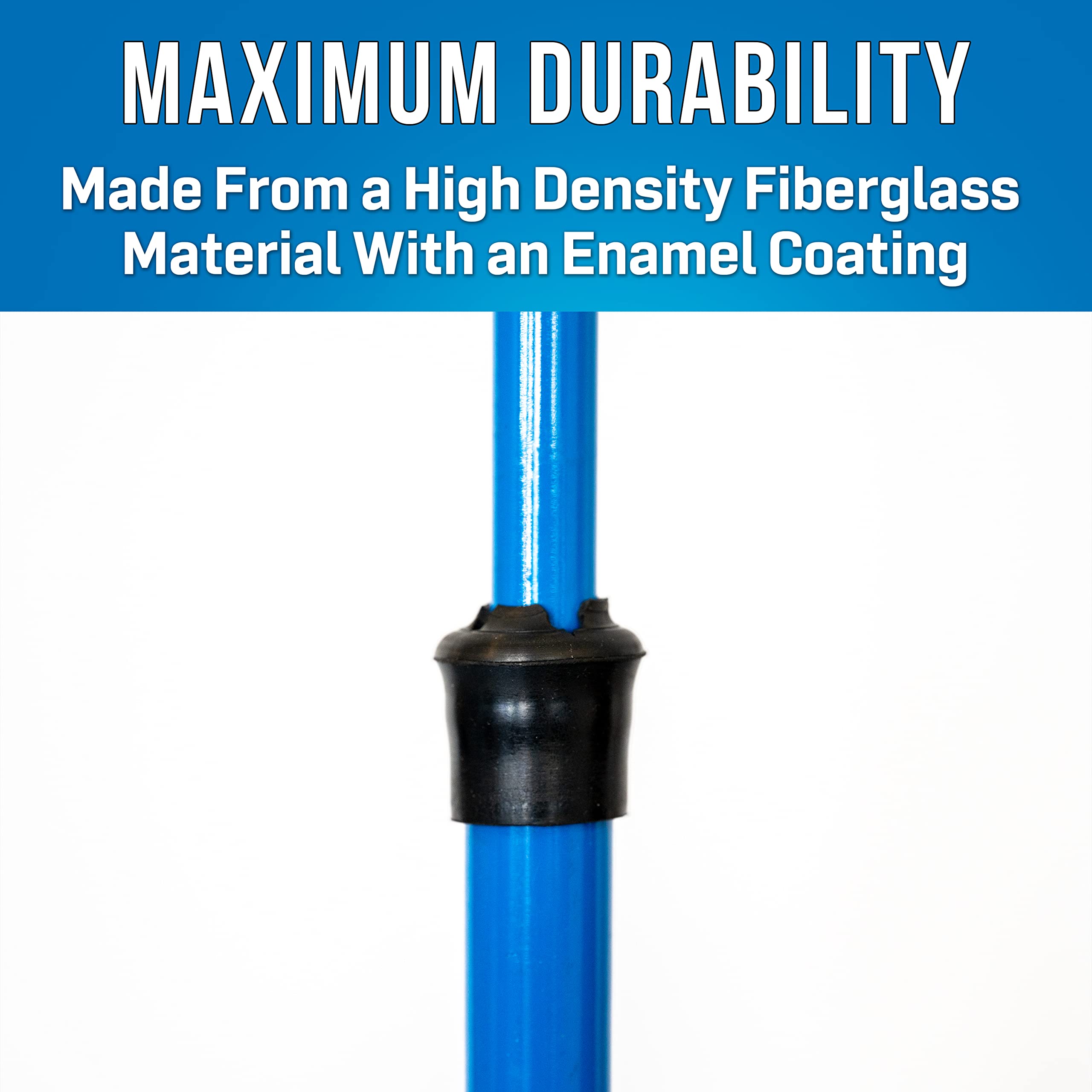 Jonard Tools RDT-12K 12-Foot Telescoping Pole - Extendable Fiberglass Rod for Electrical Work, Painting & Cleaning - Perfect for Electricians, Painters & Home Maintenance