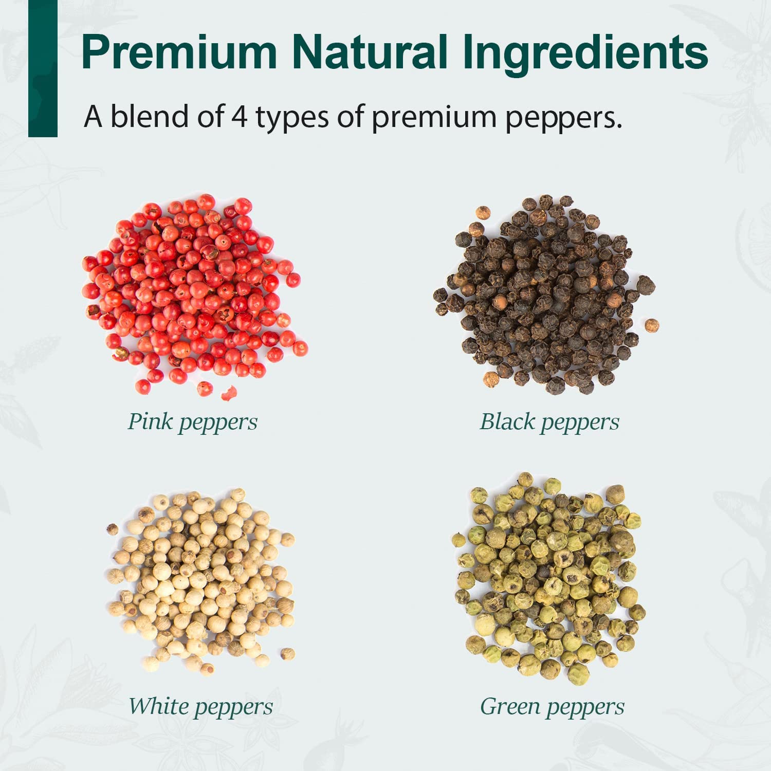 Soeos Rainbow Peppercorns 16oz (Pack of 2) | Non-GMO, Kosher Certified | Whole Peppercorns for Grinder Refill | Freshly Packed for Long-Lasting Flavor | Perfect for Cooking, Seasoning & Gourmet Dishes