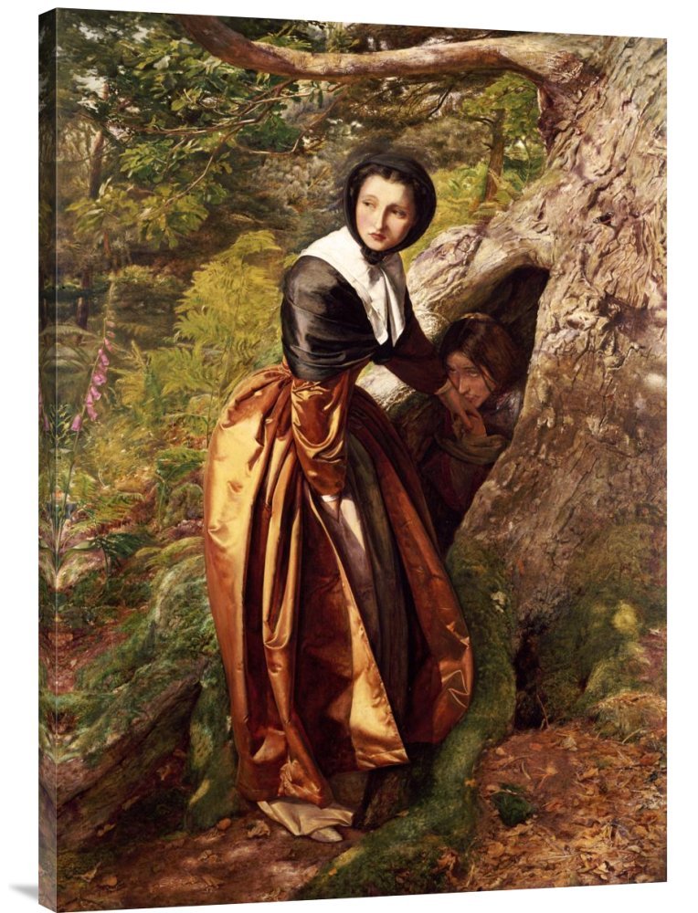 John Everett Millais 'The Proscribed Royalist 1651' Gallery Wrap Giclee Canvas Wall Art Print - Premium Home & Office Decor - Perfect for Living Room, Bedroom, or Office Wall Decor