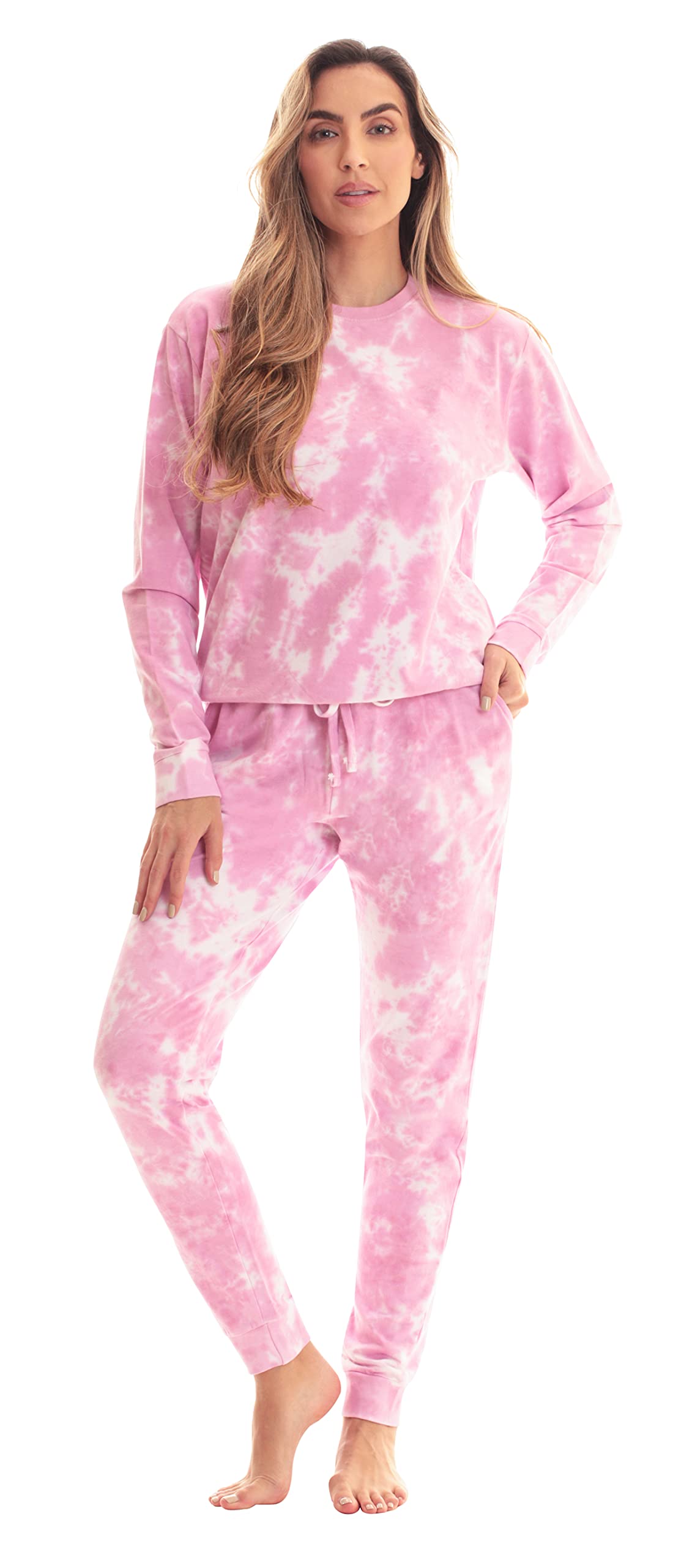 FollowMe Women's Ultra-Soft Velour Jogger Pajama Pants Set - Cozy Lounge & Sleepwear for Relaxing at Home