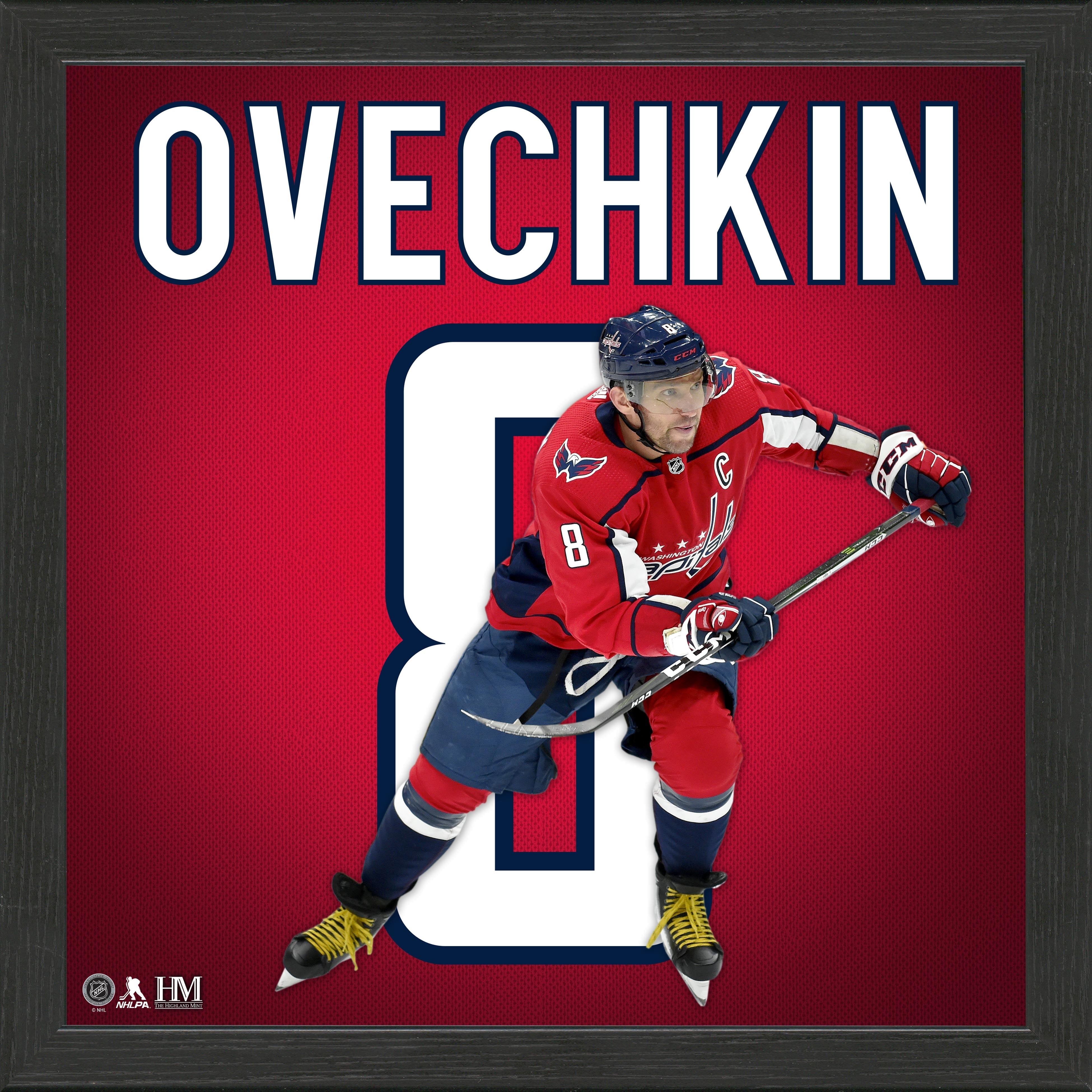 Alex Ovechkin Signed Hockey Jersey Display Case - Premium Framed Memorabilia for Washington Capitals Fans - Perfect for Man Cave, Sports Bar & Collector's Room Decor