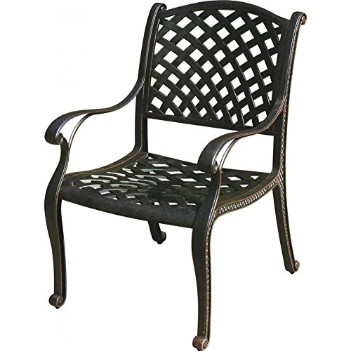 Premium Cast Aluminum Patio Nassau 7-Piece Outdoor Dining Set - 60