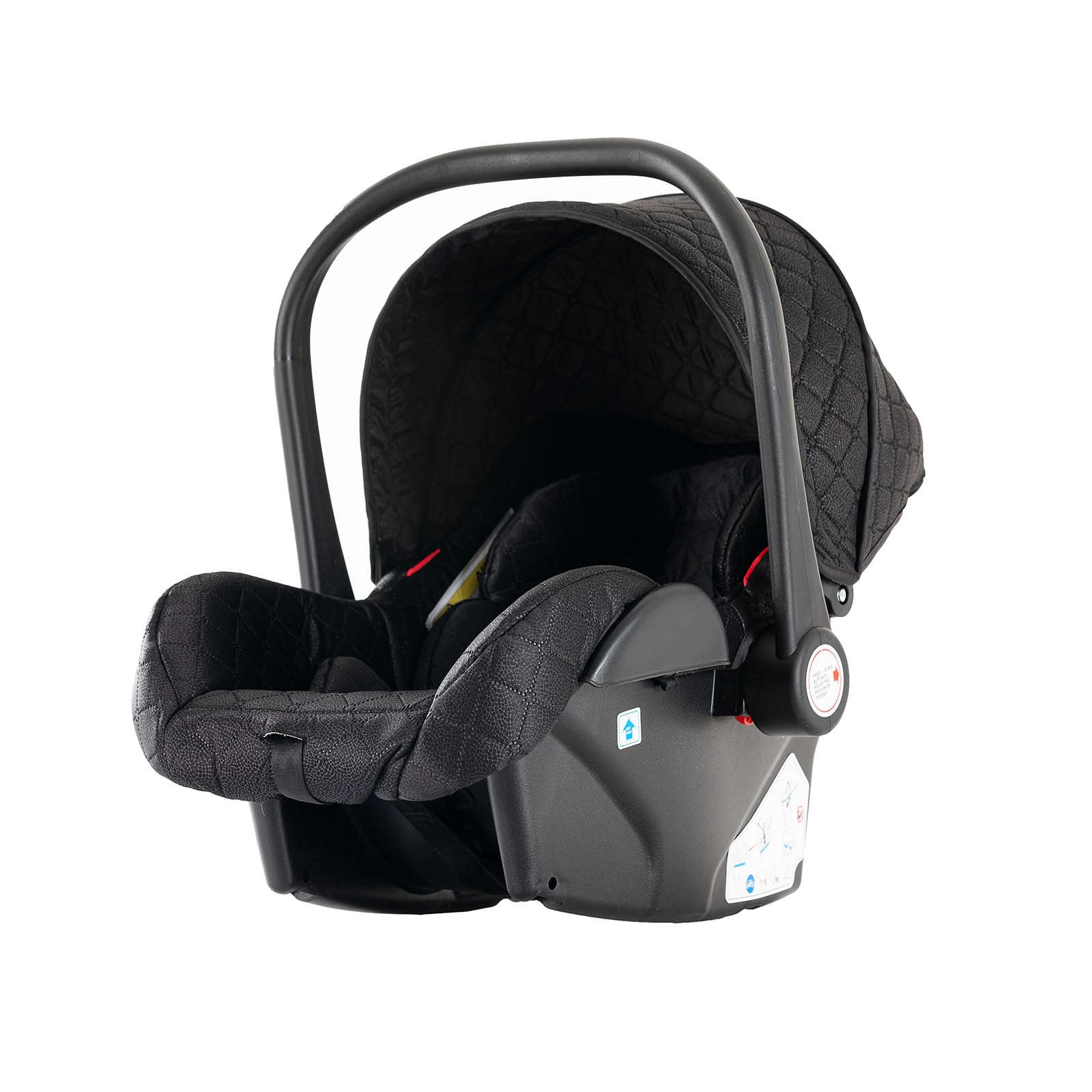 3 in 1 Baby Stroller Travel System - Reversible Newborn Foldable Pram with Infant High Landscape Pushchair, Portable Standard Stroller & Reclining Buggy | Perfect for Shopping, Travel & Outdoor Walks (MGV9-BLACKGOLD without Base)
