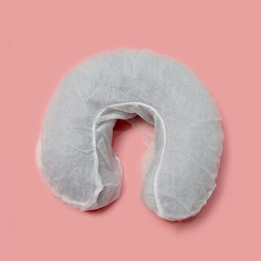 50pcs Disposable U-Shaped Neck Pillows - Travel & Cosmetic Use